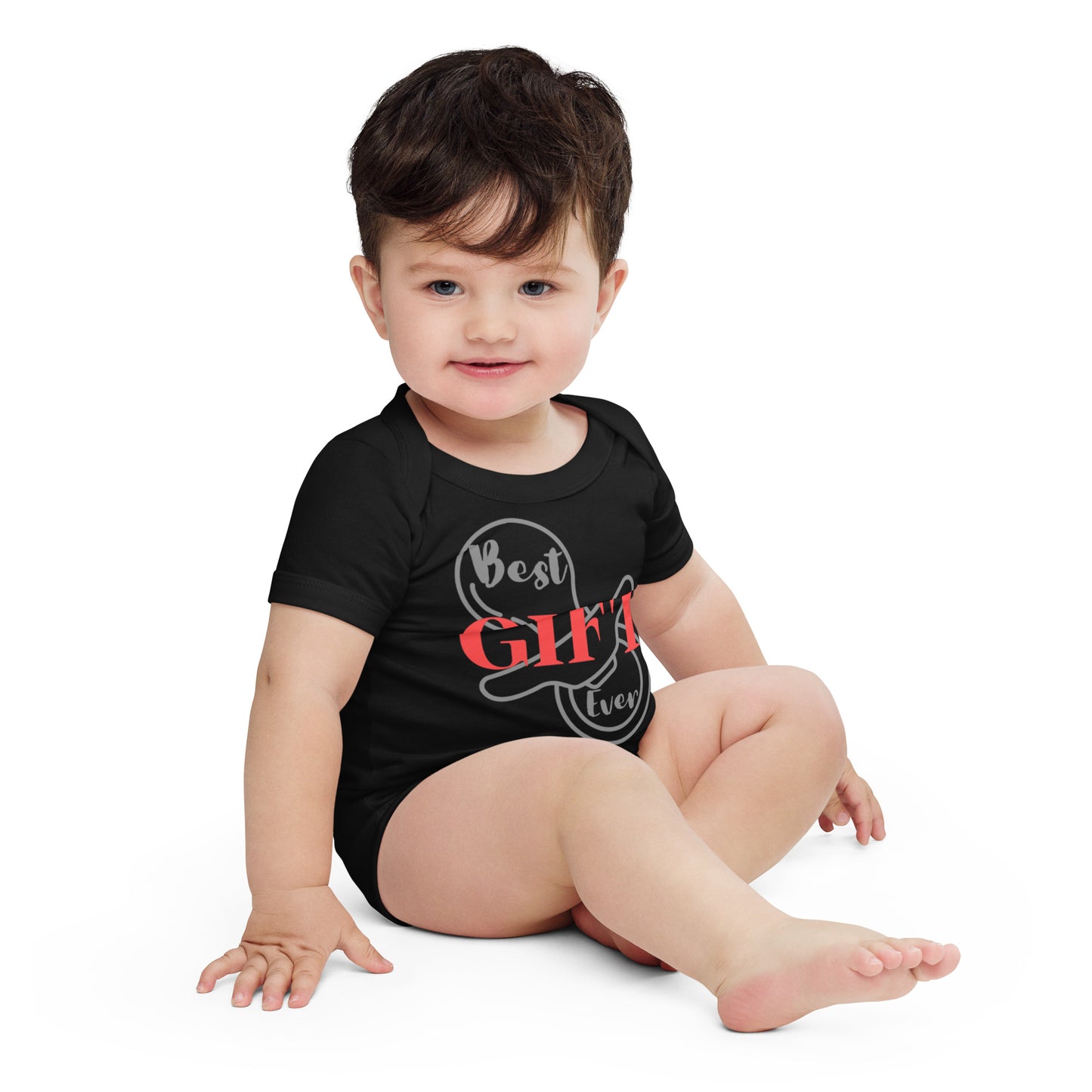 Best Gift Ever Baby short sleeve one piece Pacifier