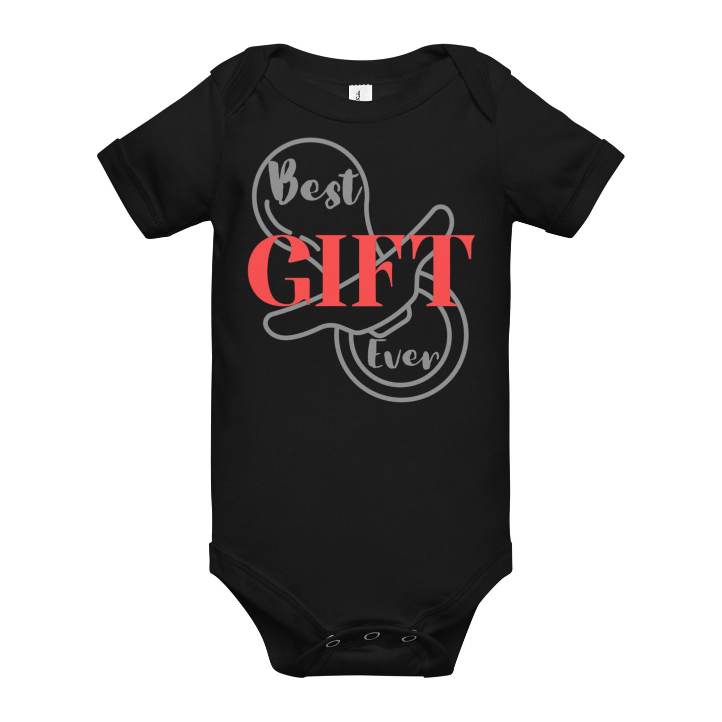 Best Gift Ever Baby short sleeve one piece Pacifier