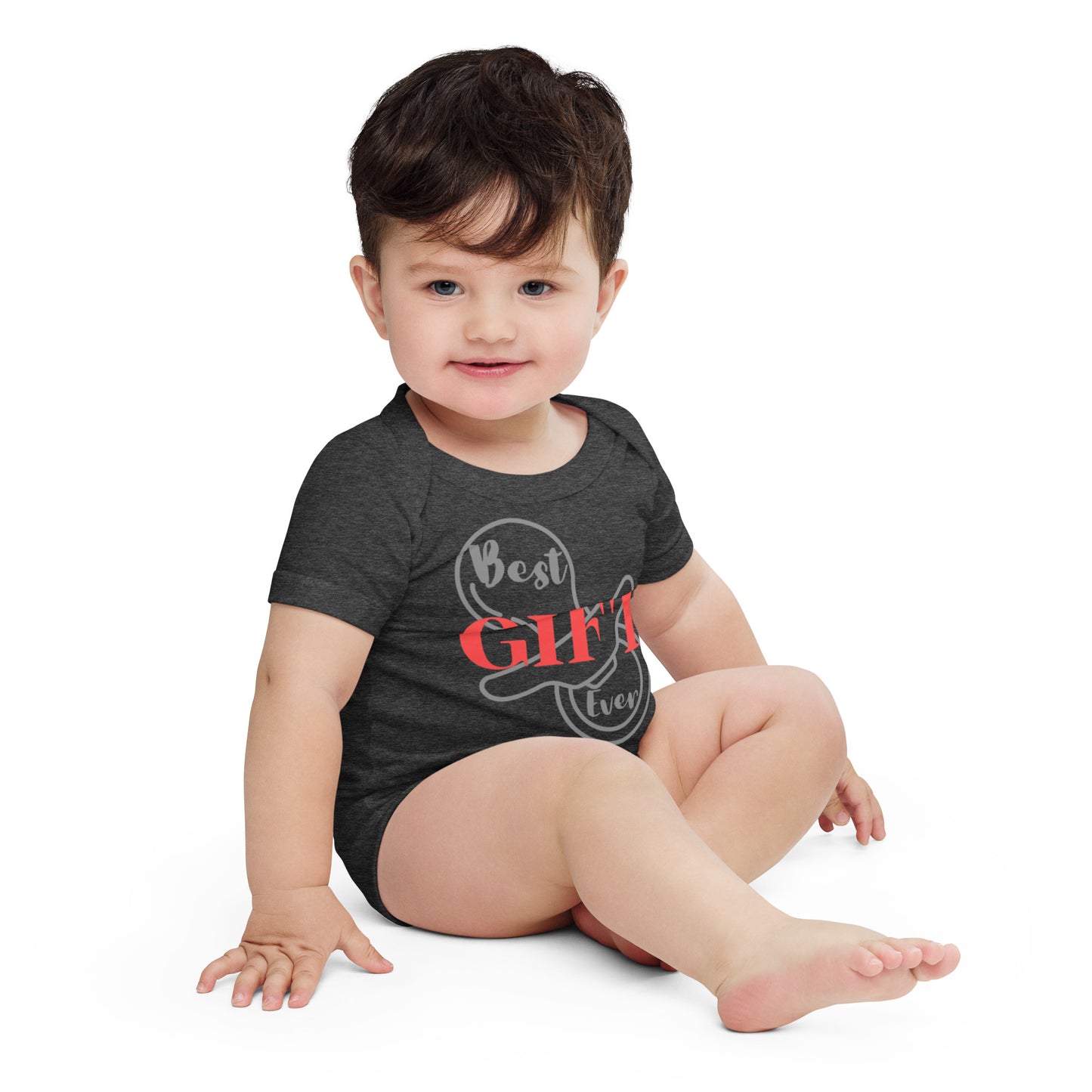 Best Gift Ever Baby short sleeve one piece Pacifier