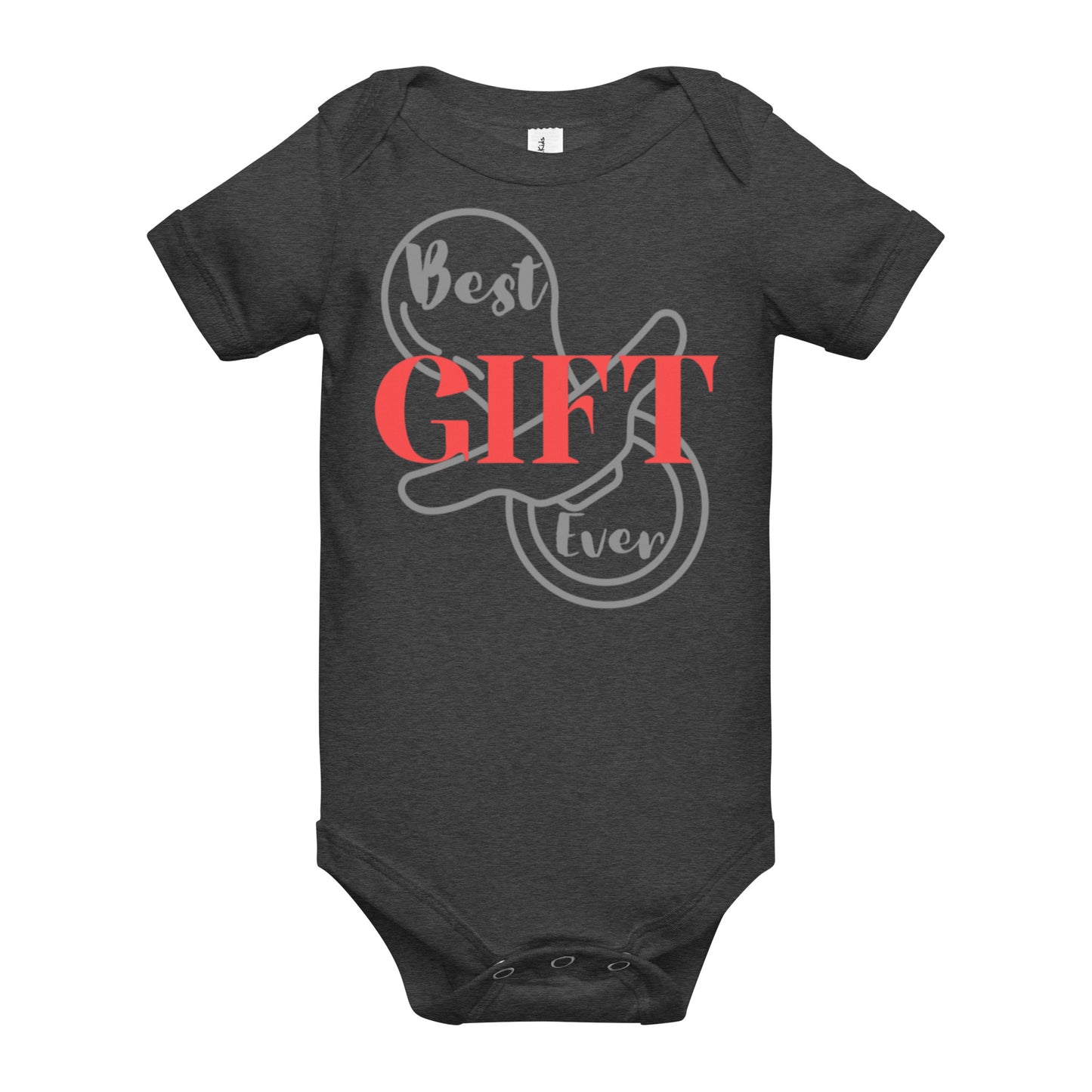 Best Gift Ever Baby short sleeve one piece Pacifier