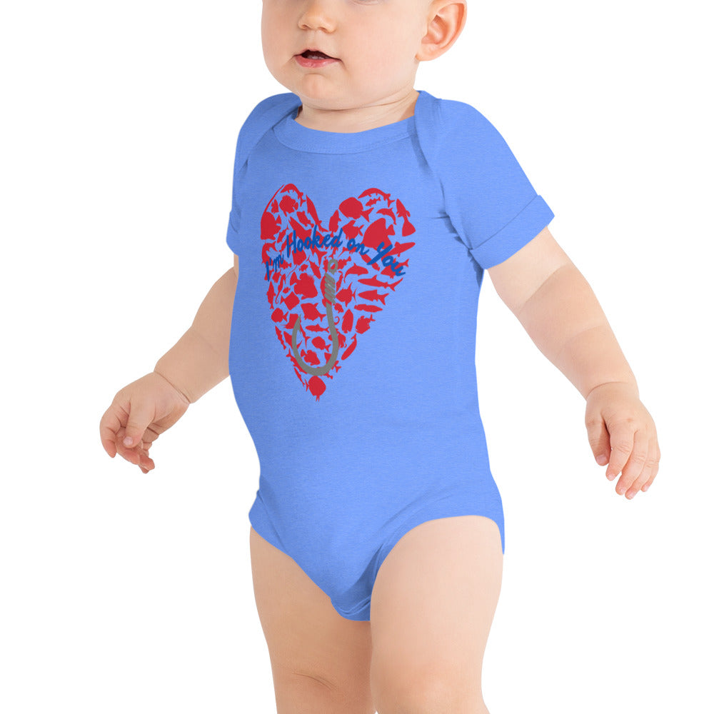 Fishing Lover Baby short sleeve Bodysuit
