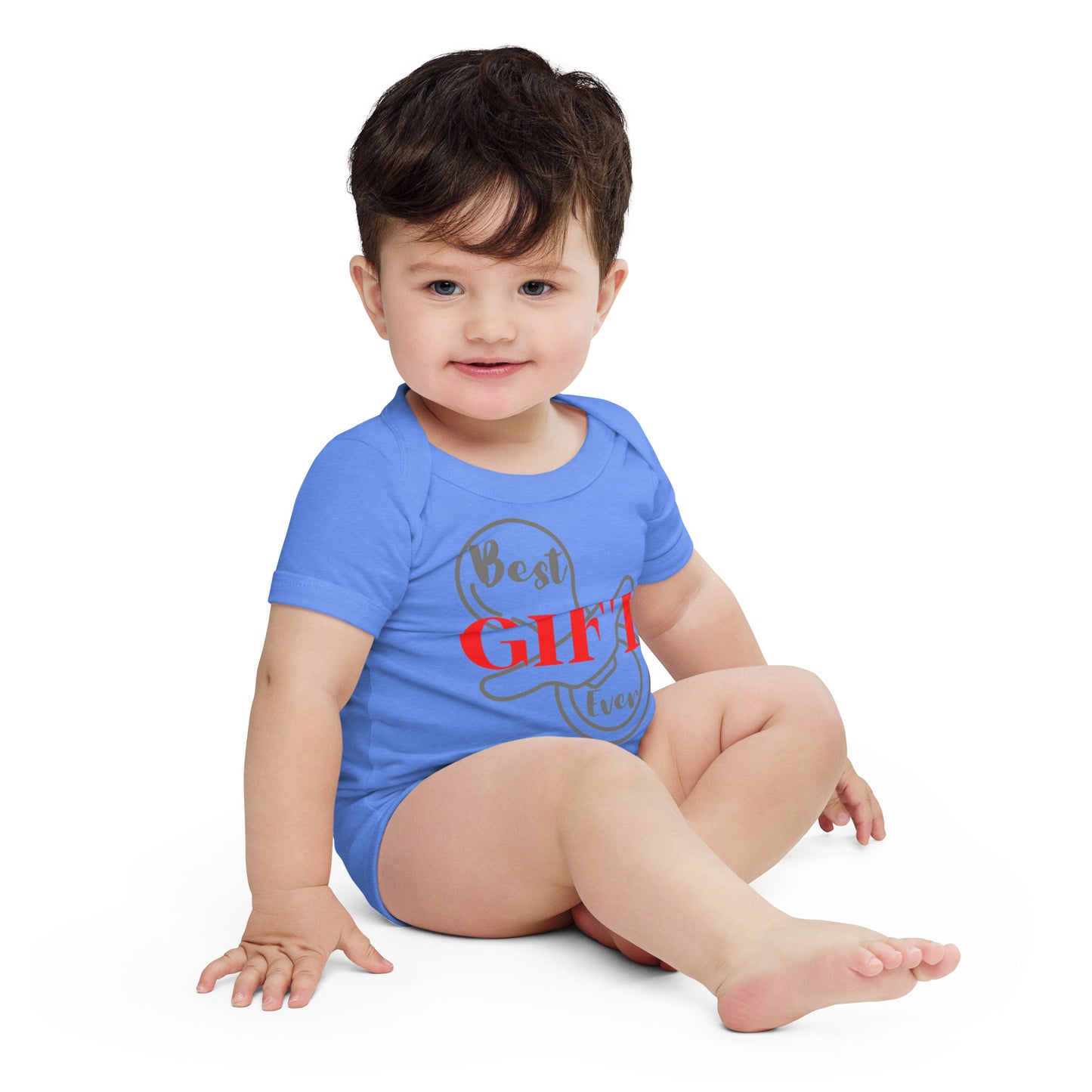 Best Gift Ever Baby short sleeve one piece Pacifier