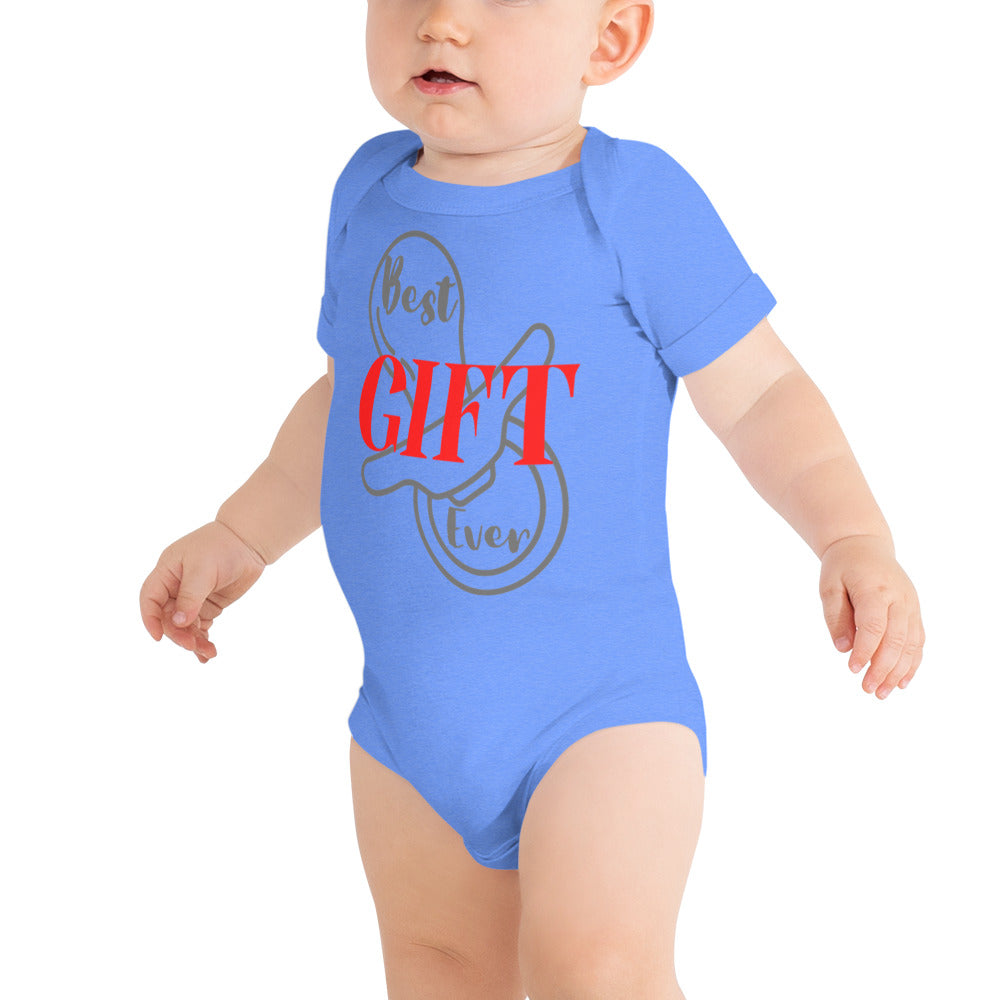 Best Gift Ever Baby short sleeve one piece Pacifier