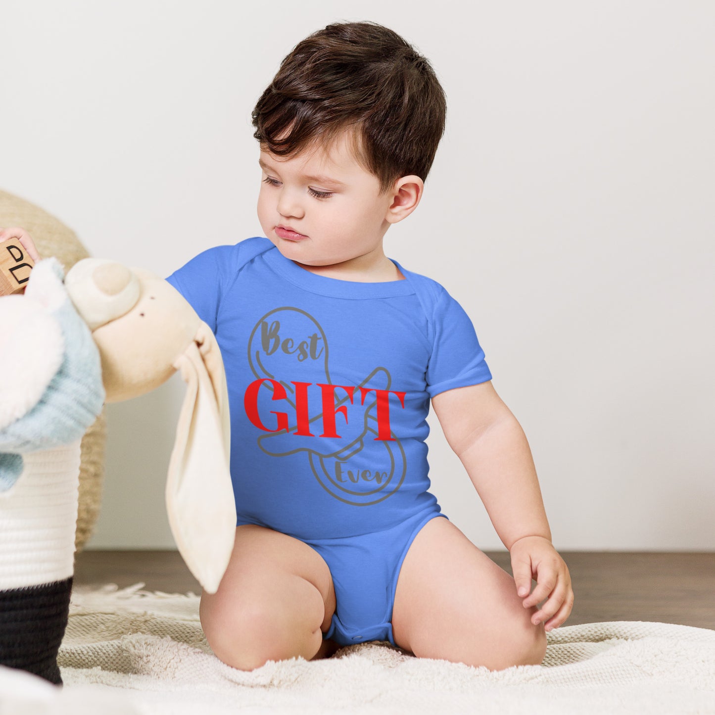 Best Gift Ever Baby short sleeve one piece Pacifier