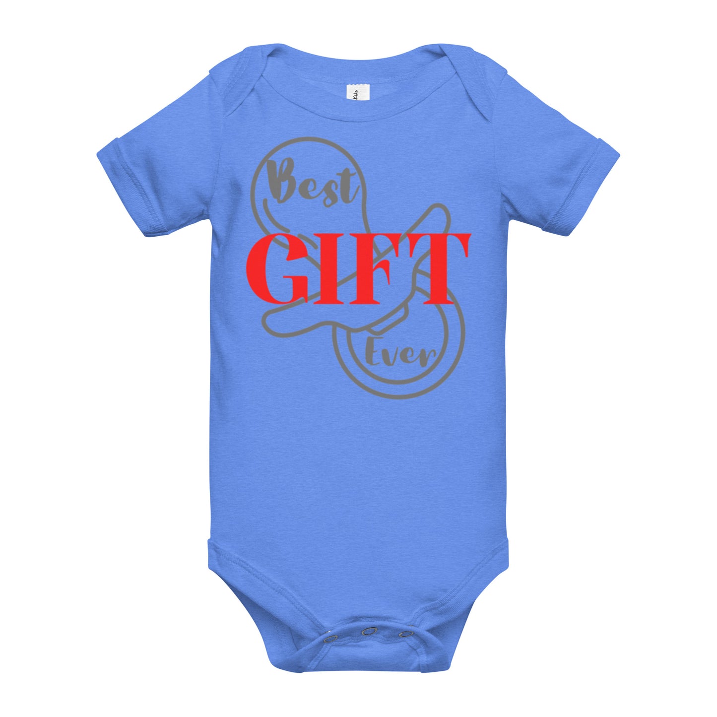 Best Gift Ever Baby short sleeve one piece Pacifier