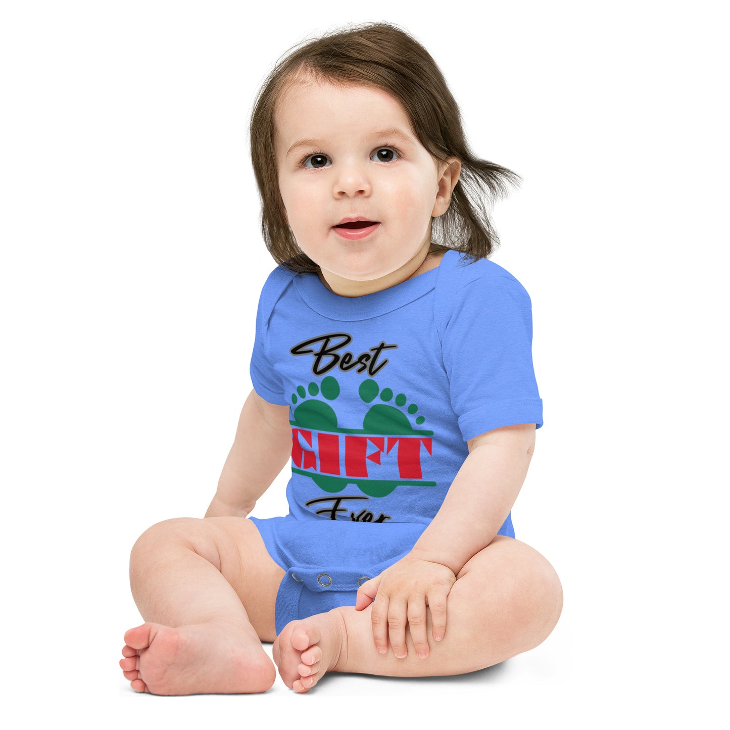 Best Gift Ever Baby Foot Baby Cotton short sleeve bodysuit