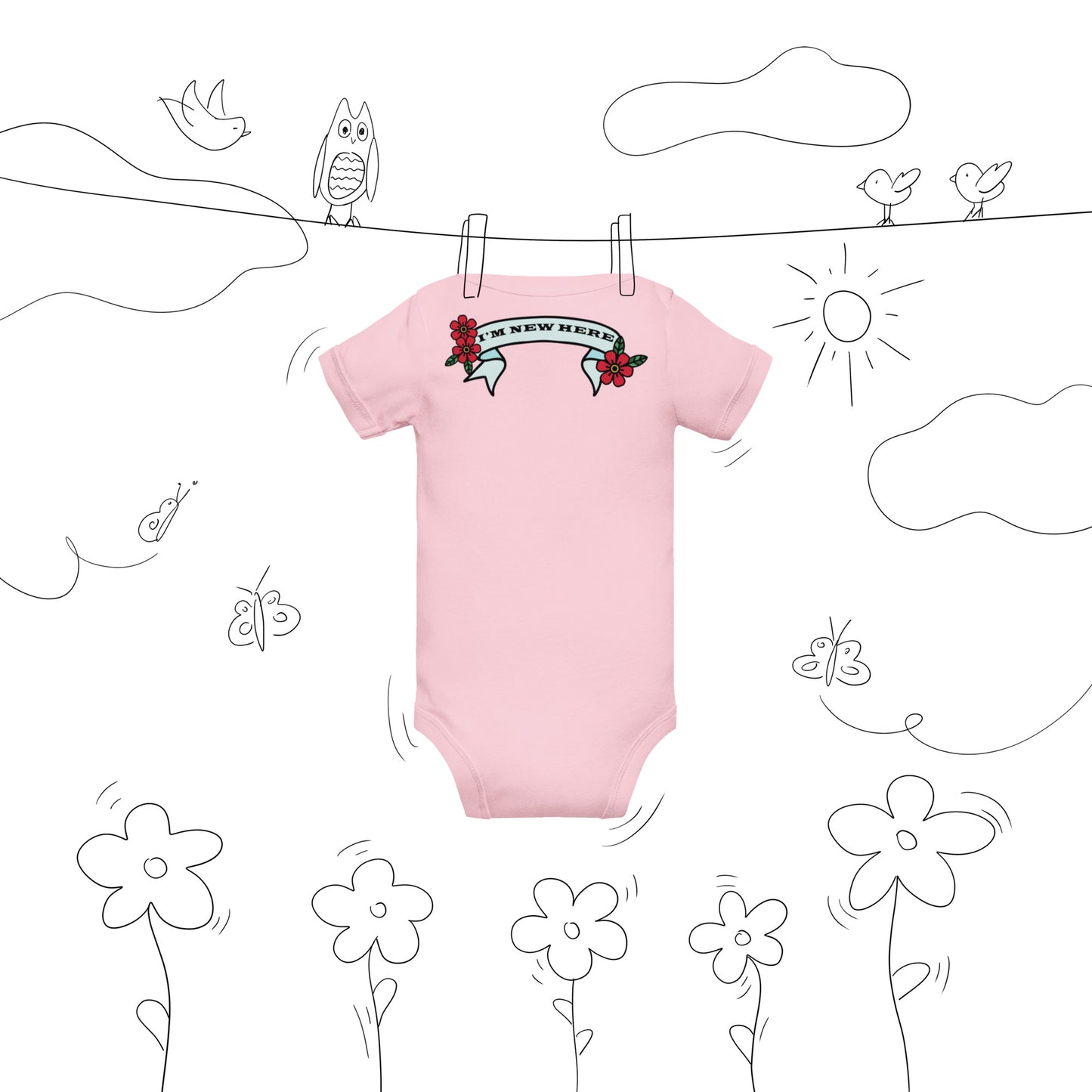 Best Gift Ever Stork with Baby bodysuit