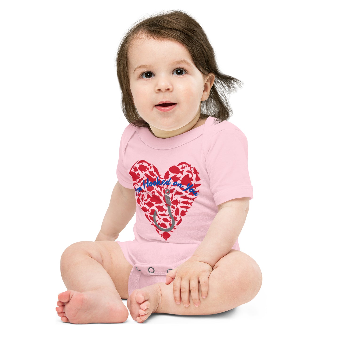 Fishing Lover Baby short sleeve Bodysuit