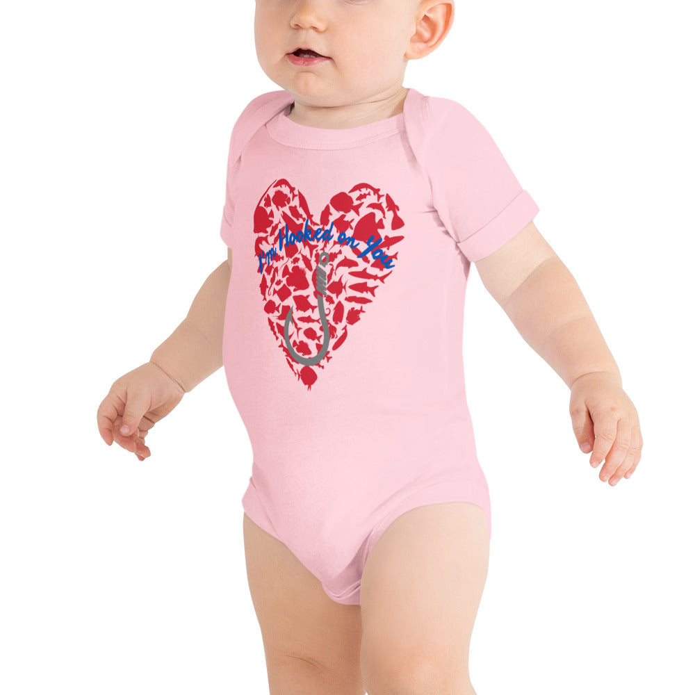 Fishing Lover Baby short sleeve Bodysuit
