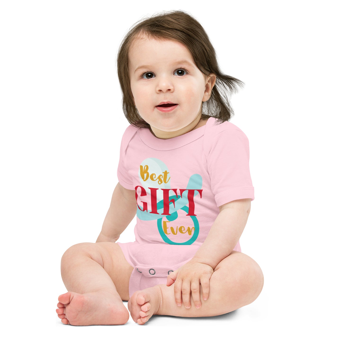 Best Gift Ever Baby short sleeve Bodysuit Dummy