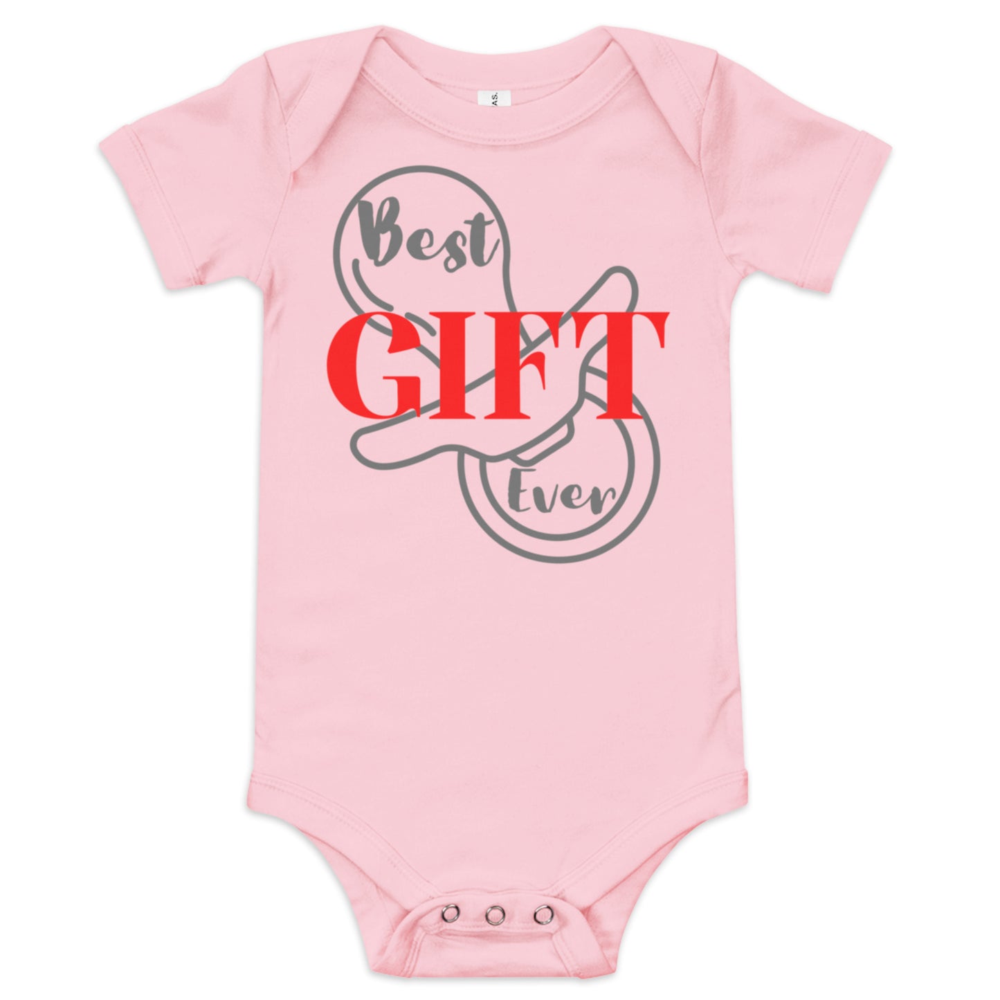 Best Gift Ever Baby short sleeve one piece Pacifier