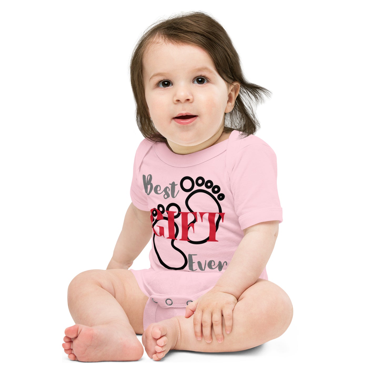 Best Gift Ever Baby Foot Baby short sleeve bodysuit