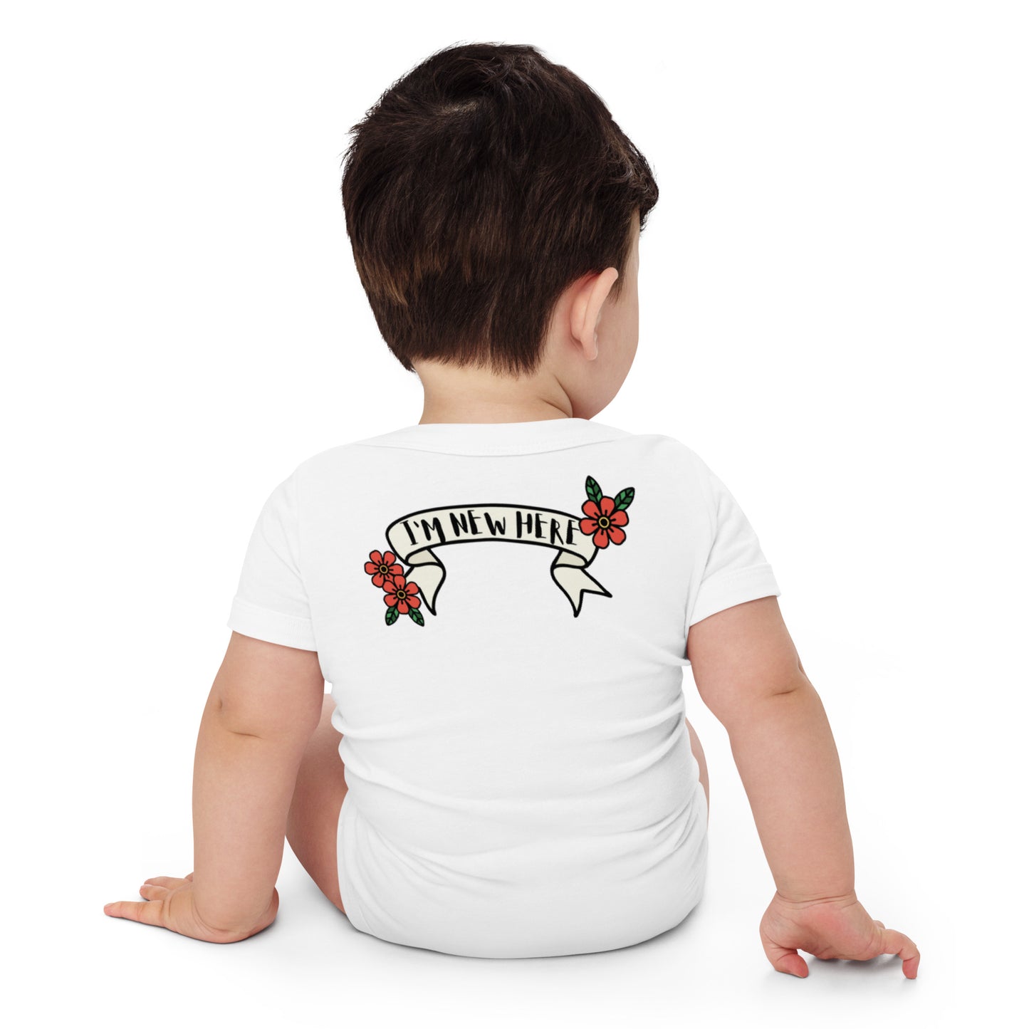 Best Gift Ever, Butterfly Tattoo, Baby short sleeve bodysuit