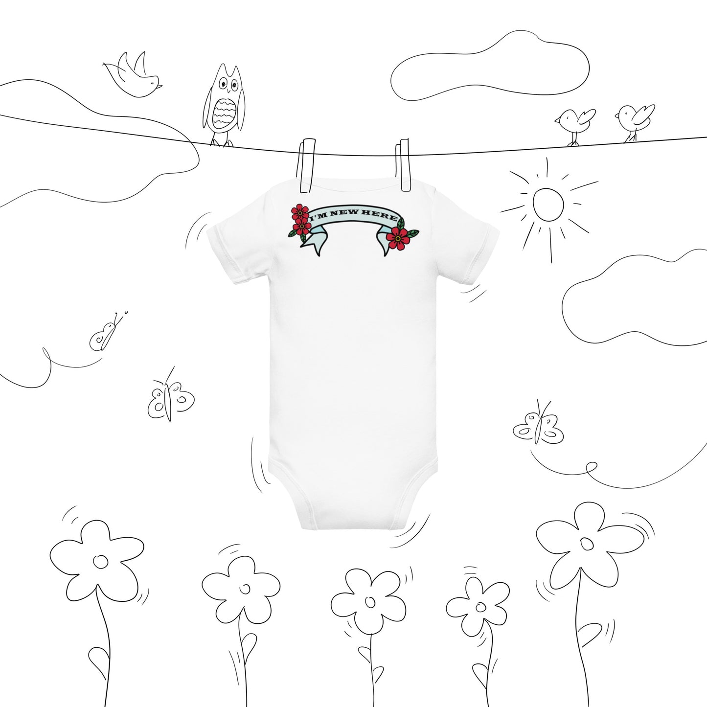 Best Gift Ever Stork with Baby bodysuit