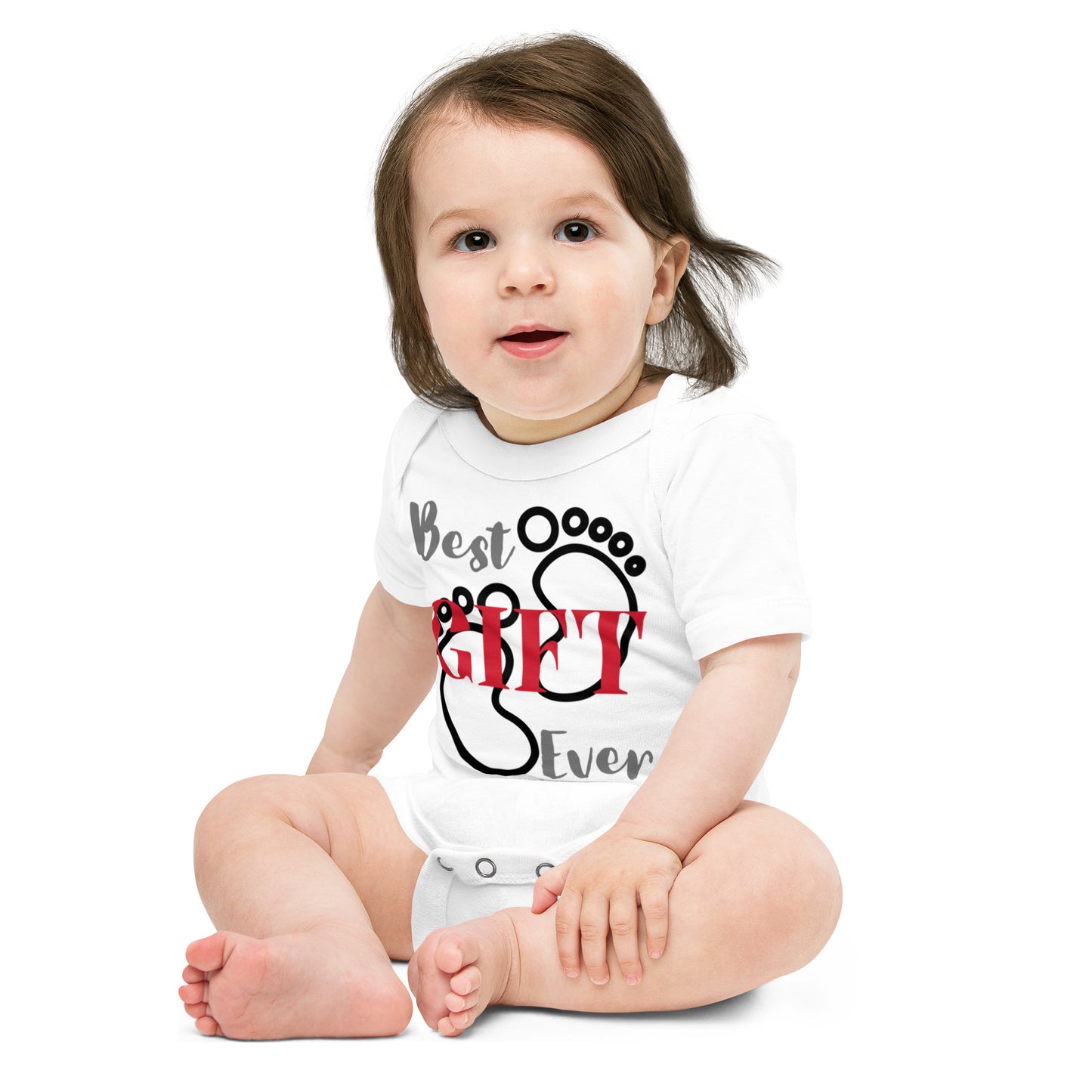 Best Gift Ever Baby Foot Baby short sleeve bodysuit