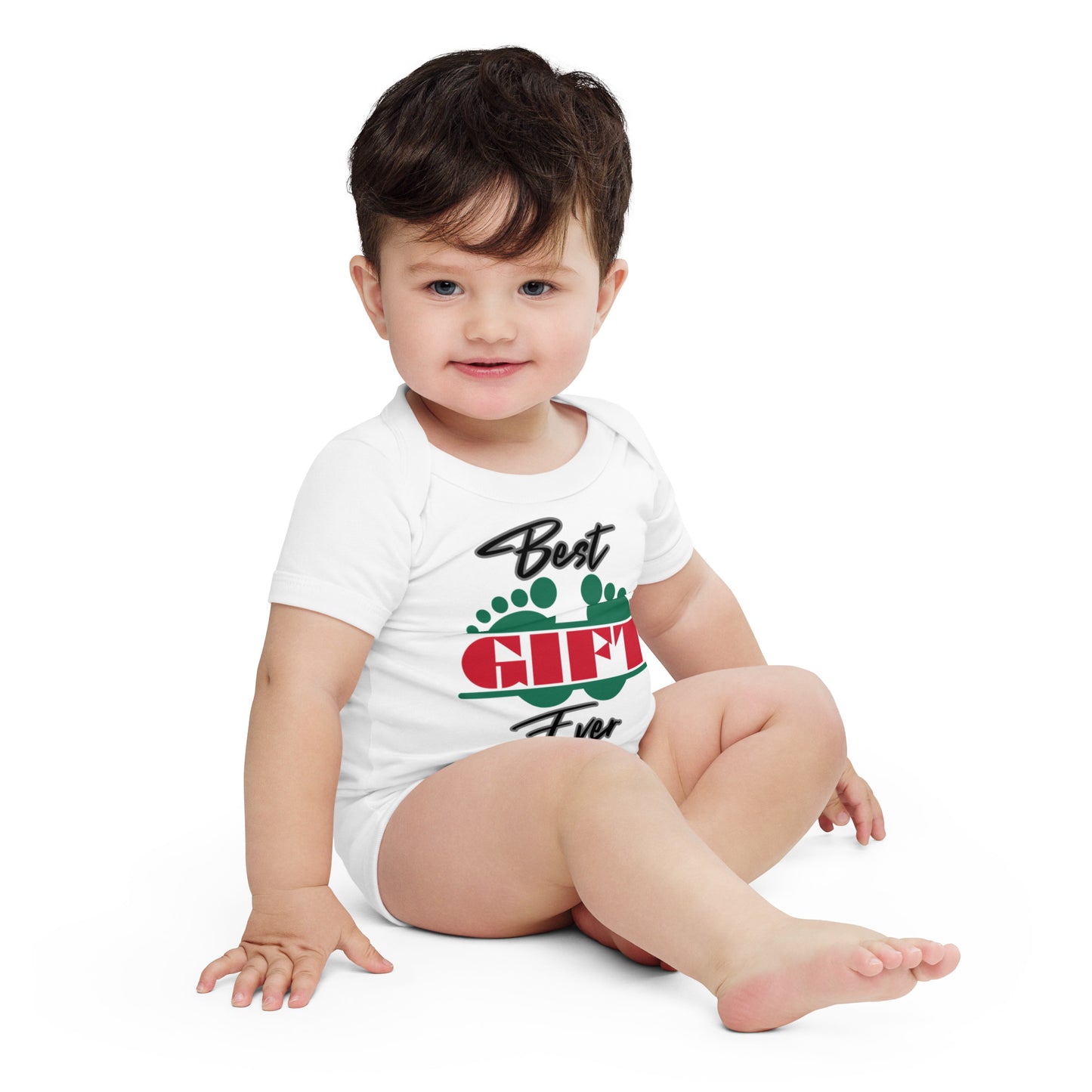 Best Gift Ever Baby Foot Baby Cotton short sleeve bodysuit