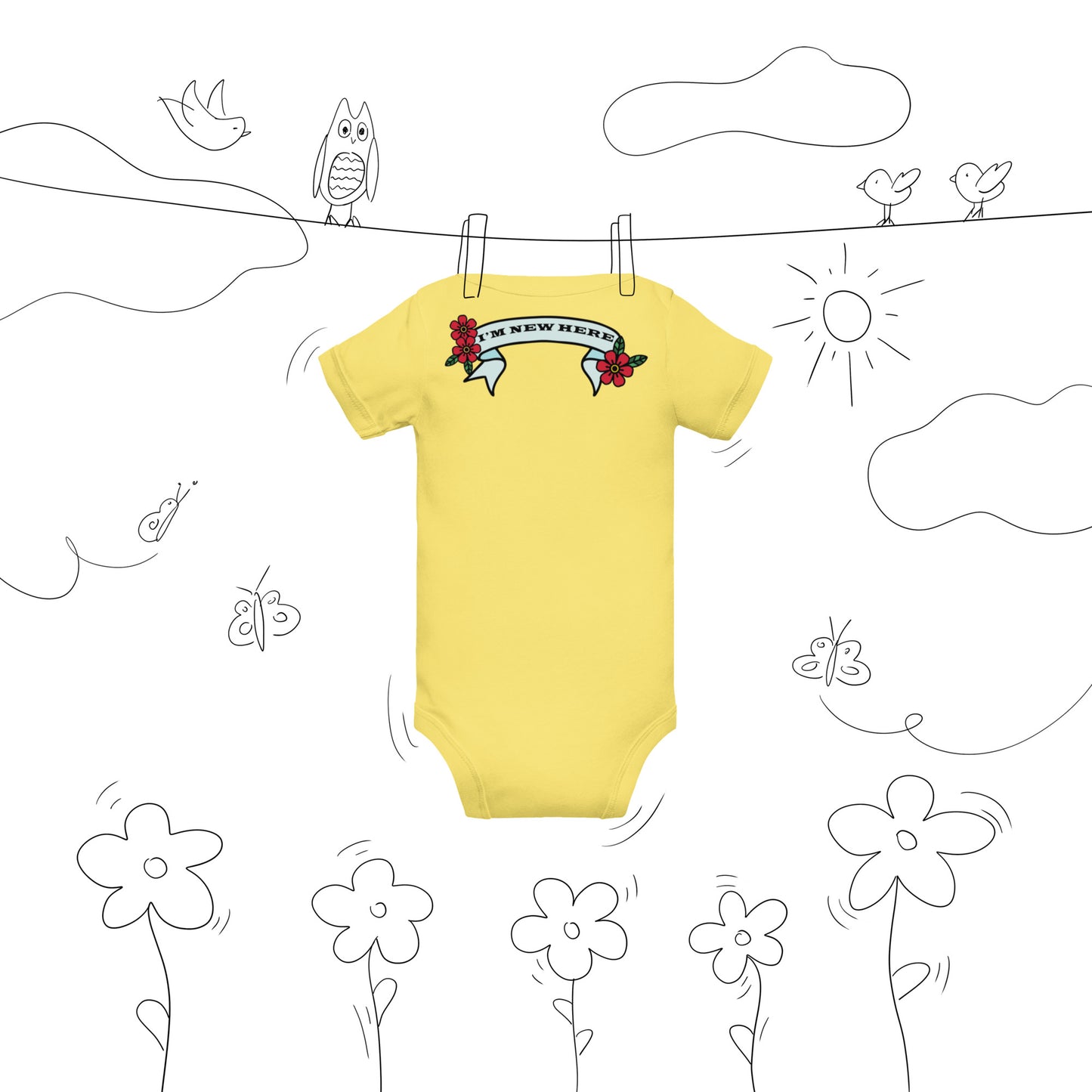 Best Gift Ever Stork with Baby bodysuit