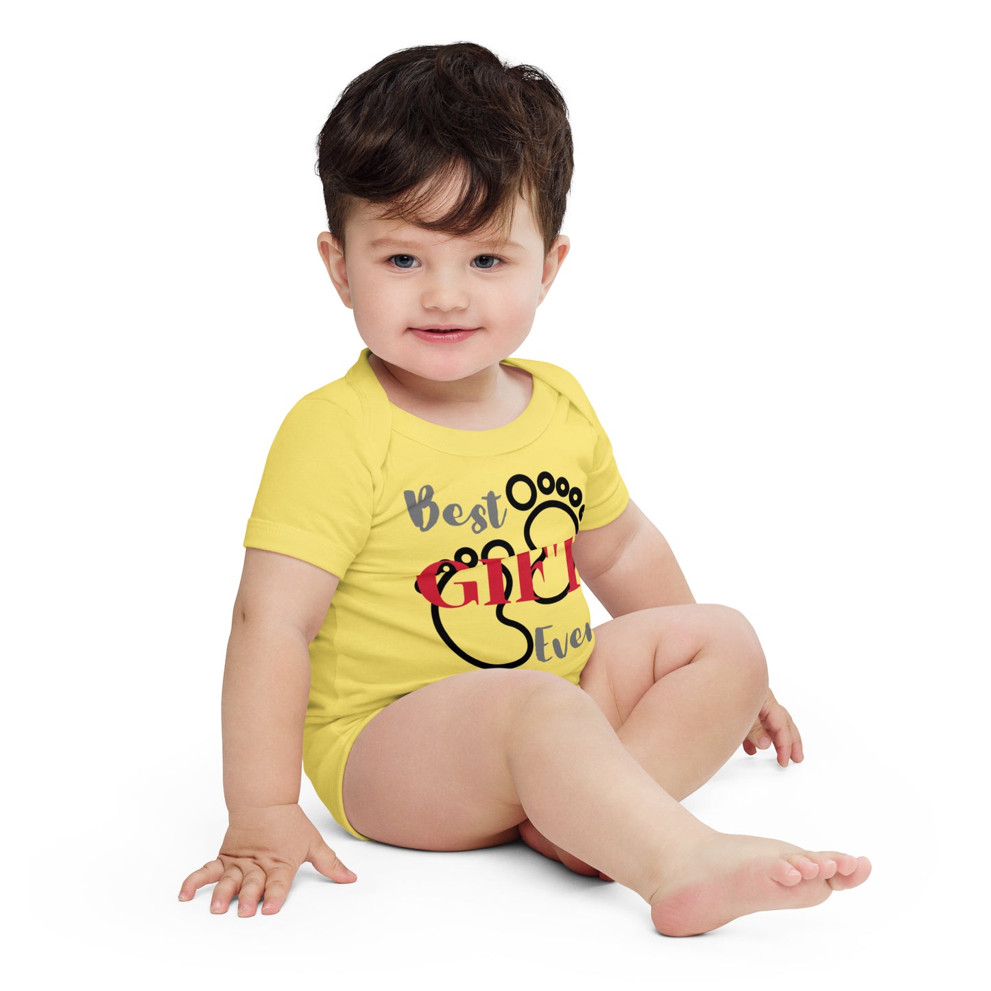 Best Gift Ever Baby Foot Baby short sleeve bodysuit
