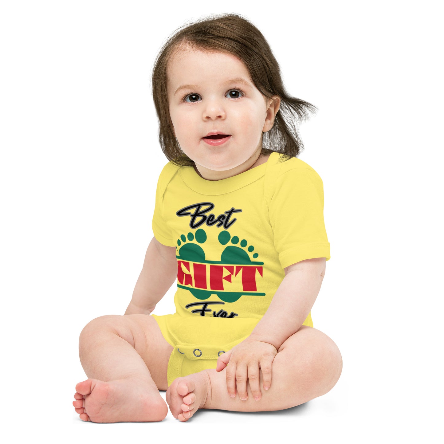 Best Gift Ever Baby Foot Baby Cotton short sleeve bodysuit