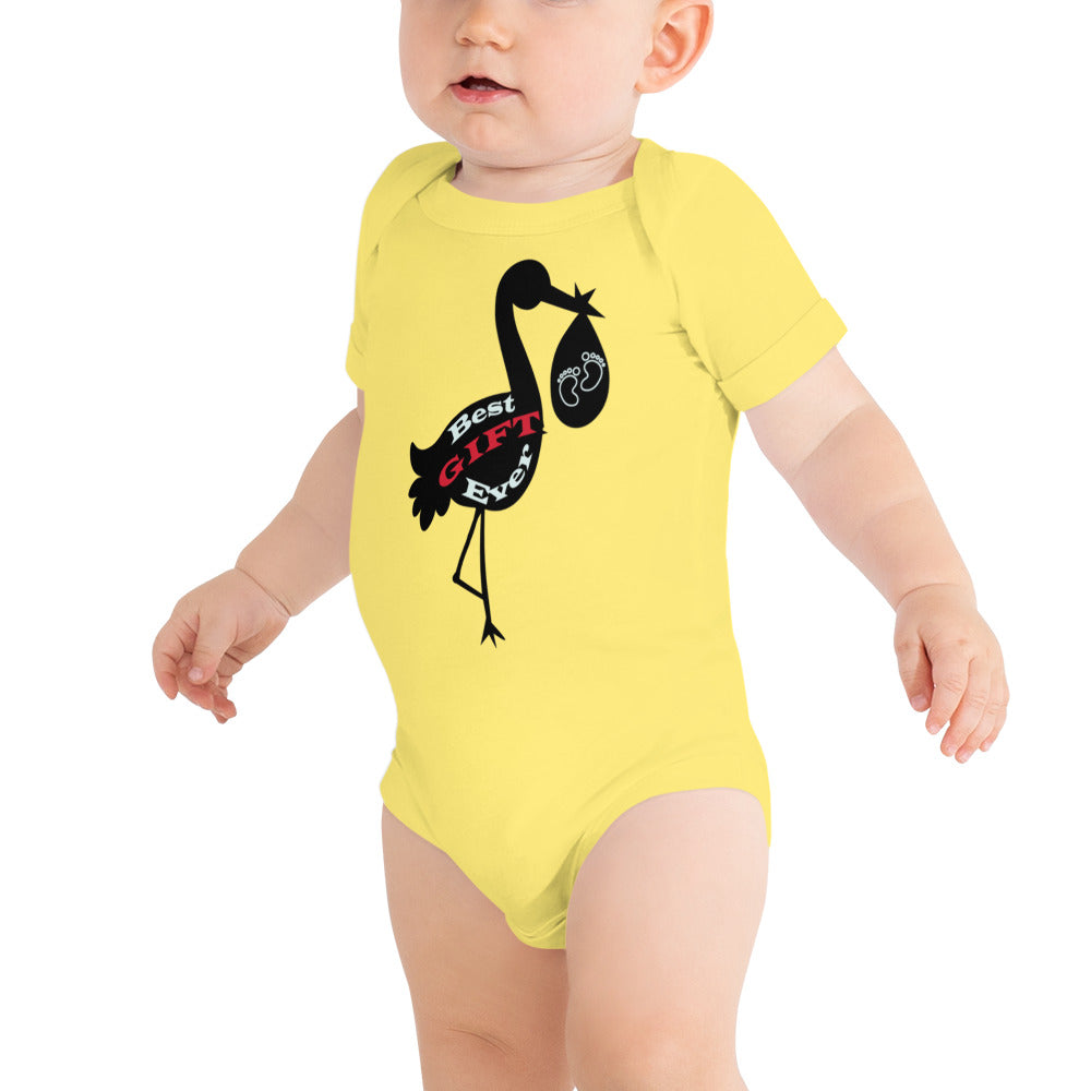 Best Gift Ever Stork with Baby bodysuit