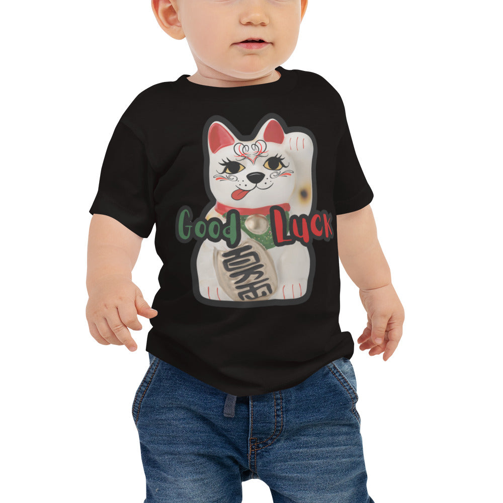 Best Gift Ever, Lucky Cat, Manekineko, Baby Jersey Short Sleeve Tee