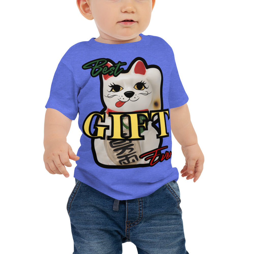 Best Gift Ever, Good Luck, Manekineko, Baby Jersey Short Sleeve Tee