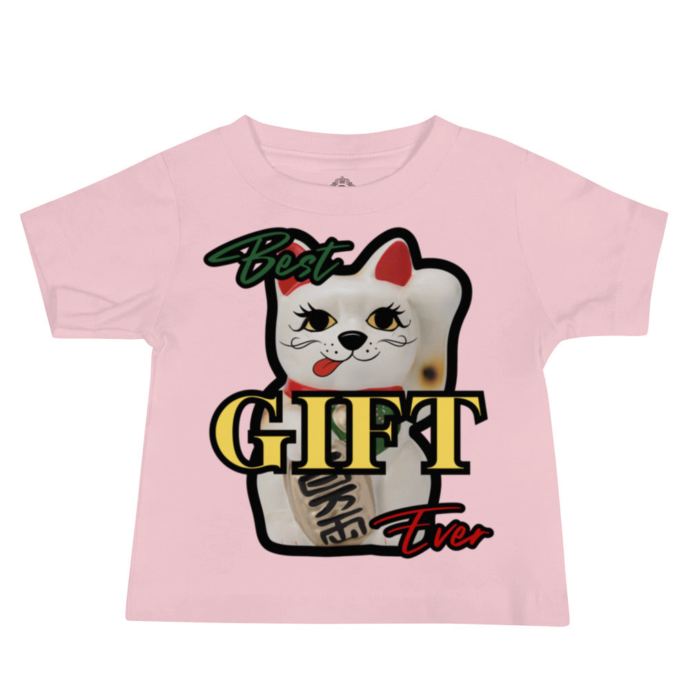 Best Gift Ever, Good Luck, Manekineko, Baby Jersey Short Sleeve Tee