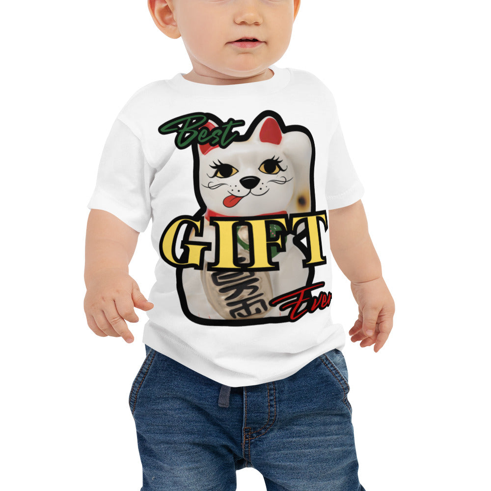 Best Gift Ever, Good Luck, Manekineko, Baby Jersey Short Sleeve Tee