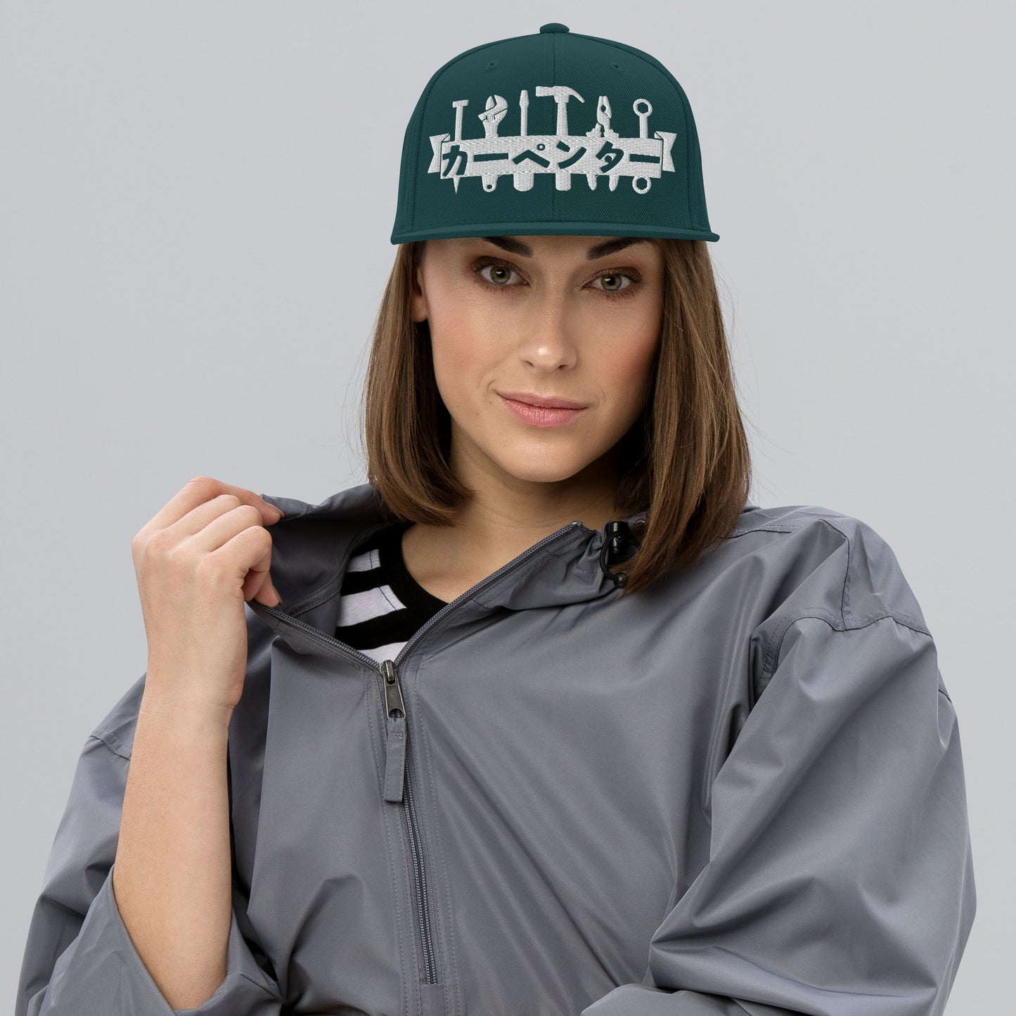 Carpenter, Japanese Katakana, Snapback Hat