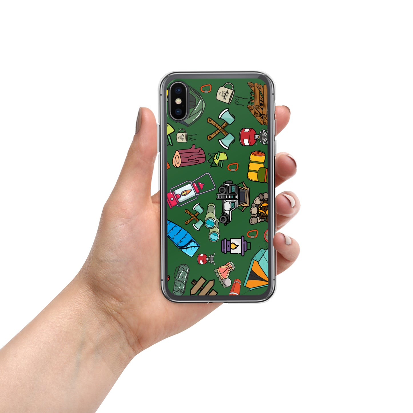 Camping Clear Case for iPhone®