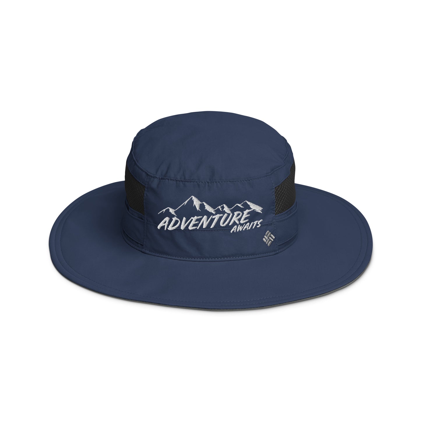 Adventure Awaits Hat, Camping Hat , Hiking Hat, Outdoor, Happy Camper, Mountains Trucker Hat, Gift For Outdoorsman, Columbia booney hatColumbia booney hat