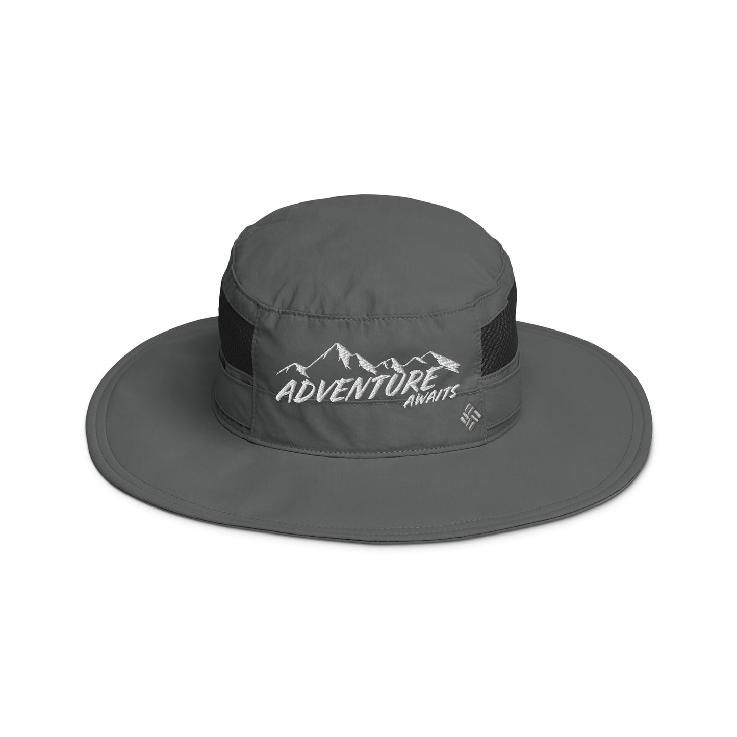Adventure Awaits Hat, Camping Hat , Hiking Hat, Outdoor, Happy Camper, Mountains Trucker Hat, Gift For Outdoorsman, Columbia booney hatColumbia booney hat