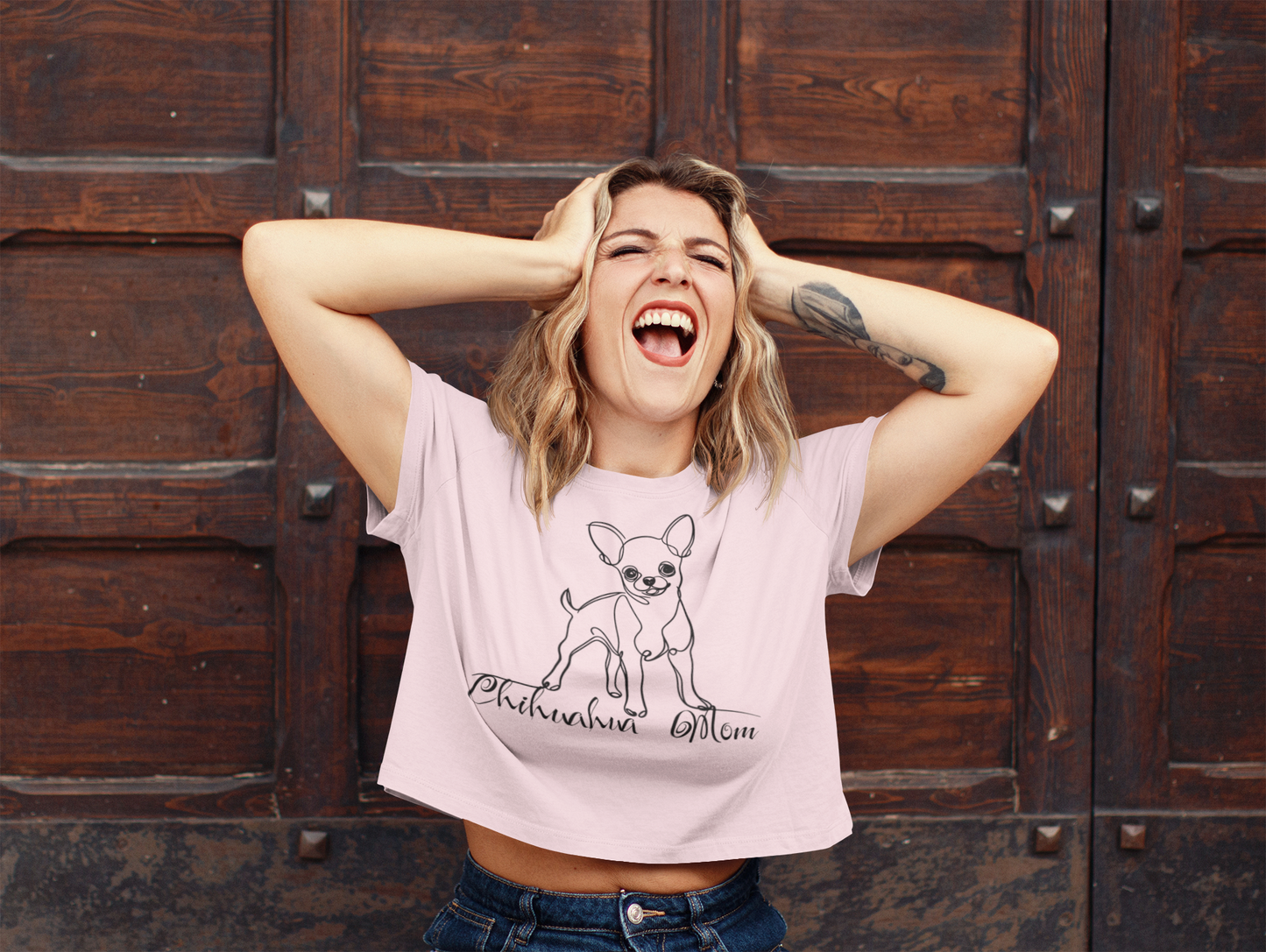 Chihuahua Shirt, Chihuahua Mom Shirt, Chihuahua Owner Gift, Mom Shirt, Women’s crop top