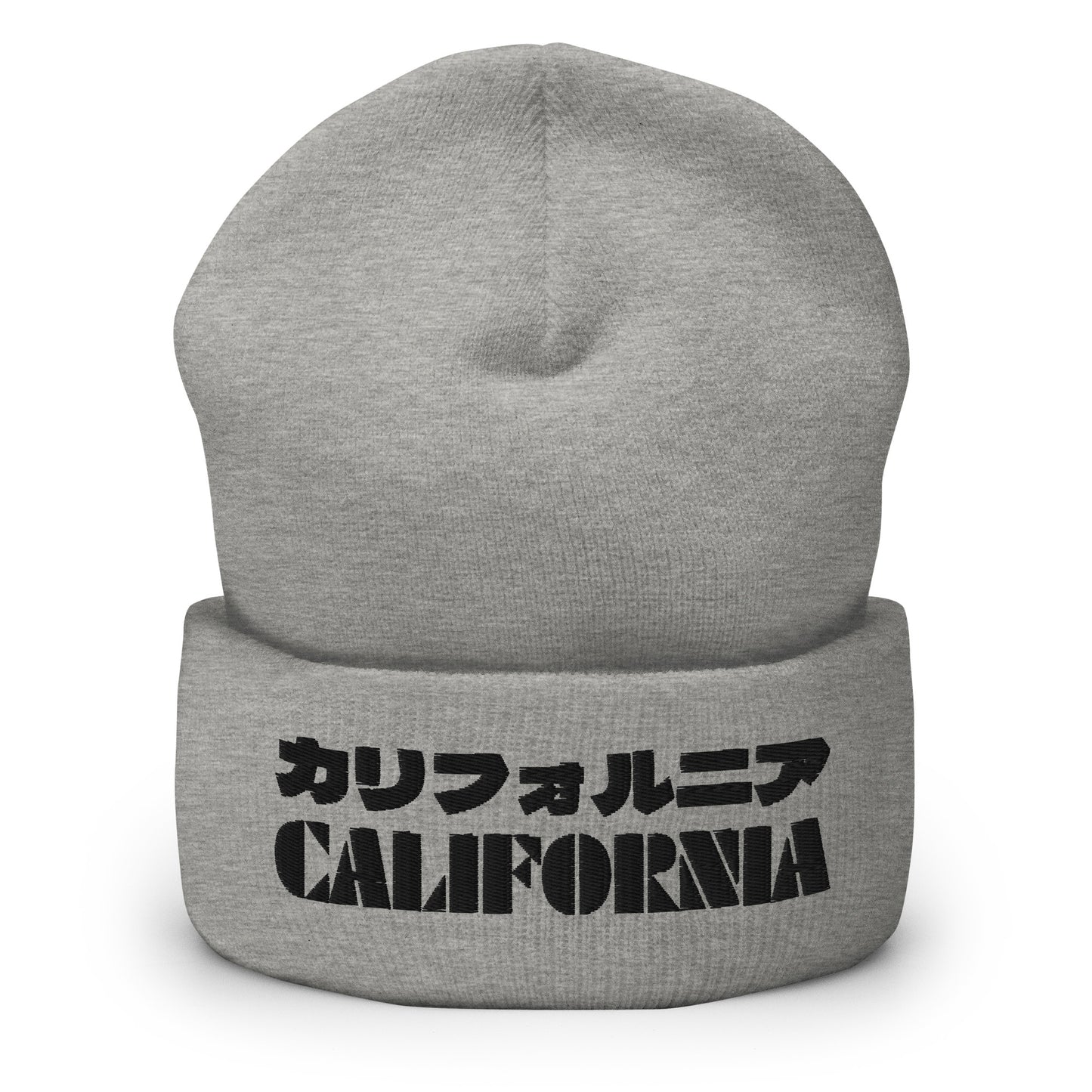 California Grizzly Bear Japanaese Katakana Cuffed Beanie