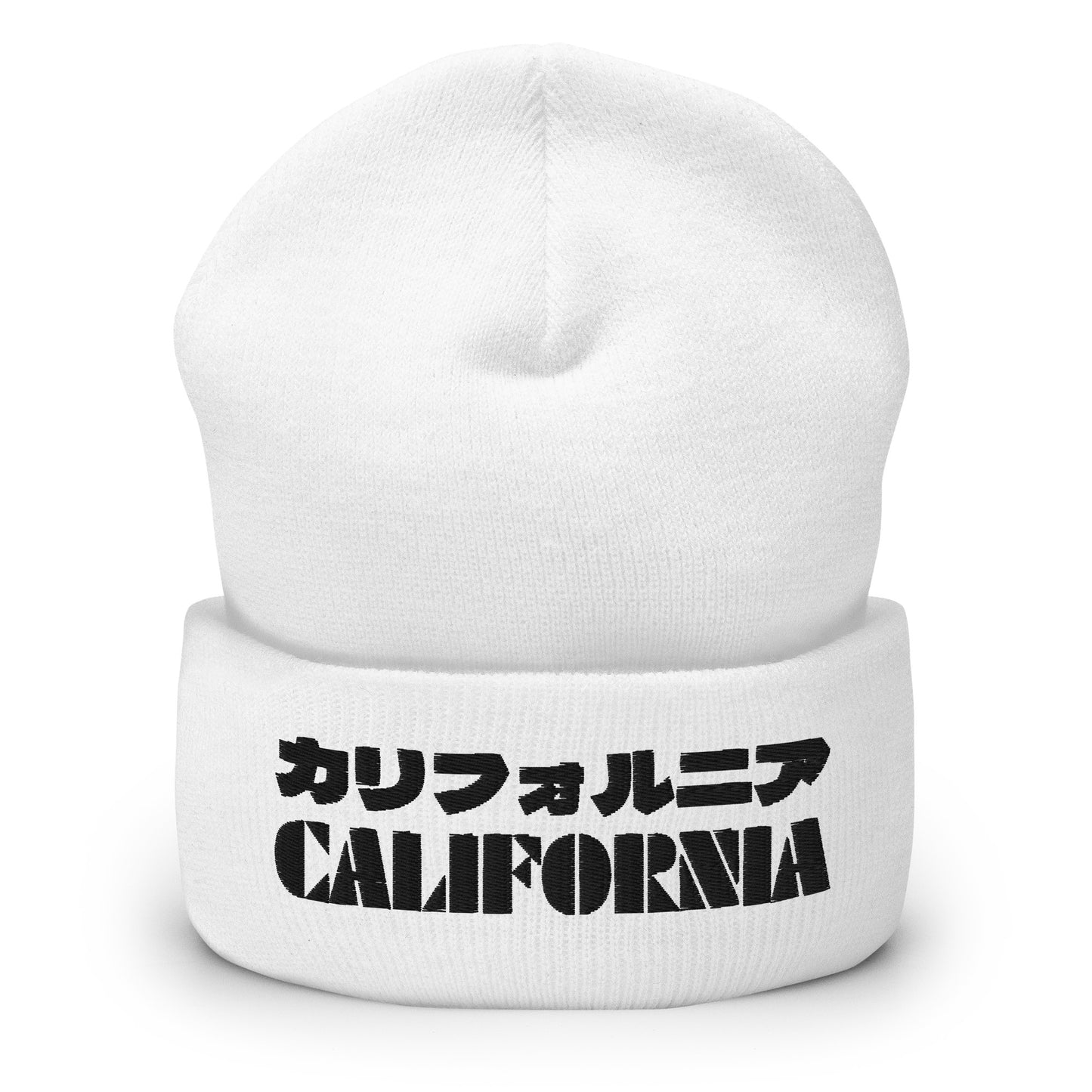 California Grizzly Bear Japanaese Katakana Cuffed Beanie
