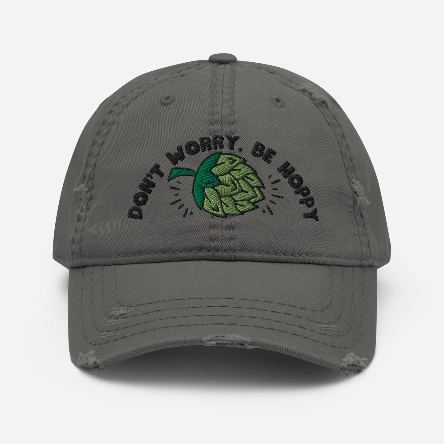 Don’t worry, be hoppy, Beer, Distressed Dad Hat