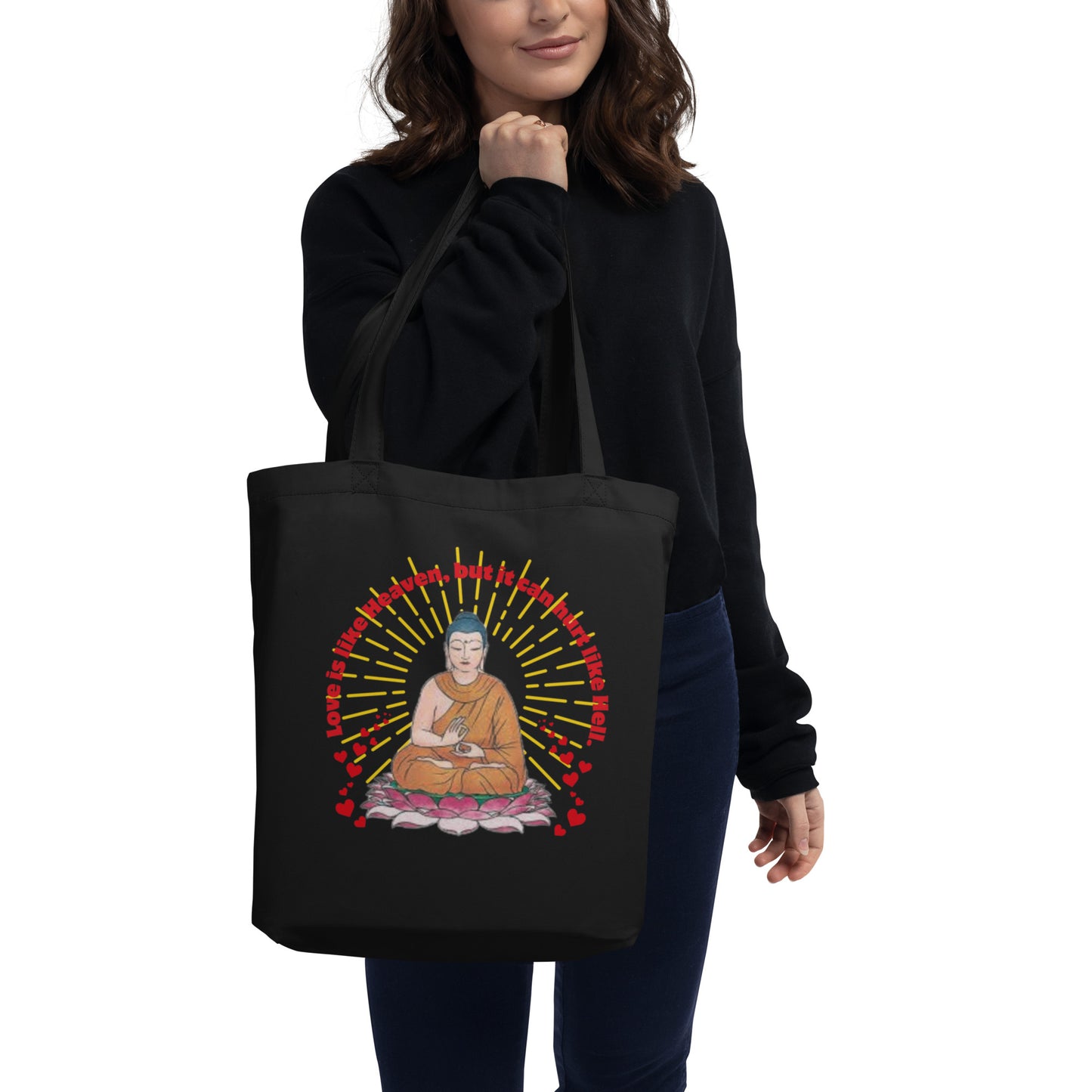 Japanese, Buddha,, Tenjoutenge Eco Tote Bag
