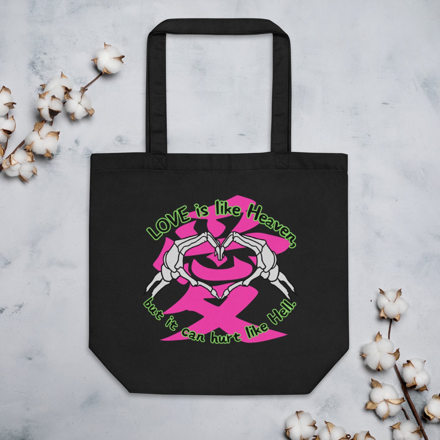 Love is like Heaven, kawaii, ai, love, Eco Tote Bag
