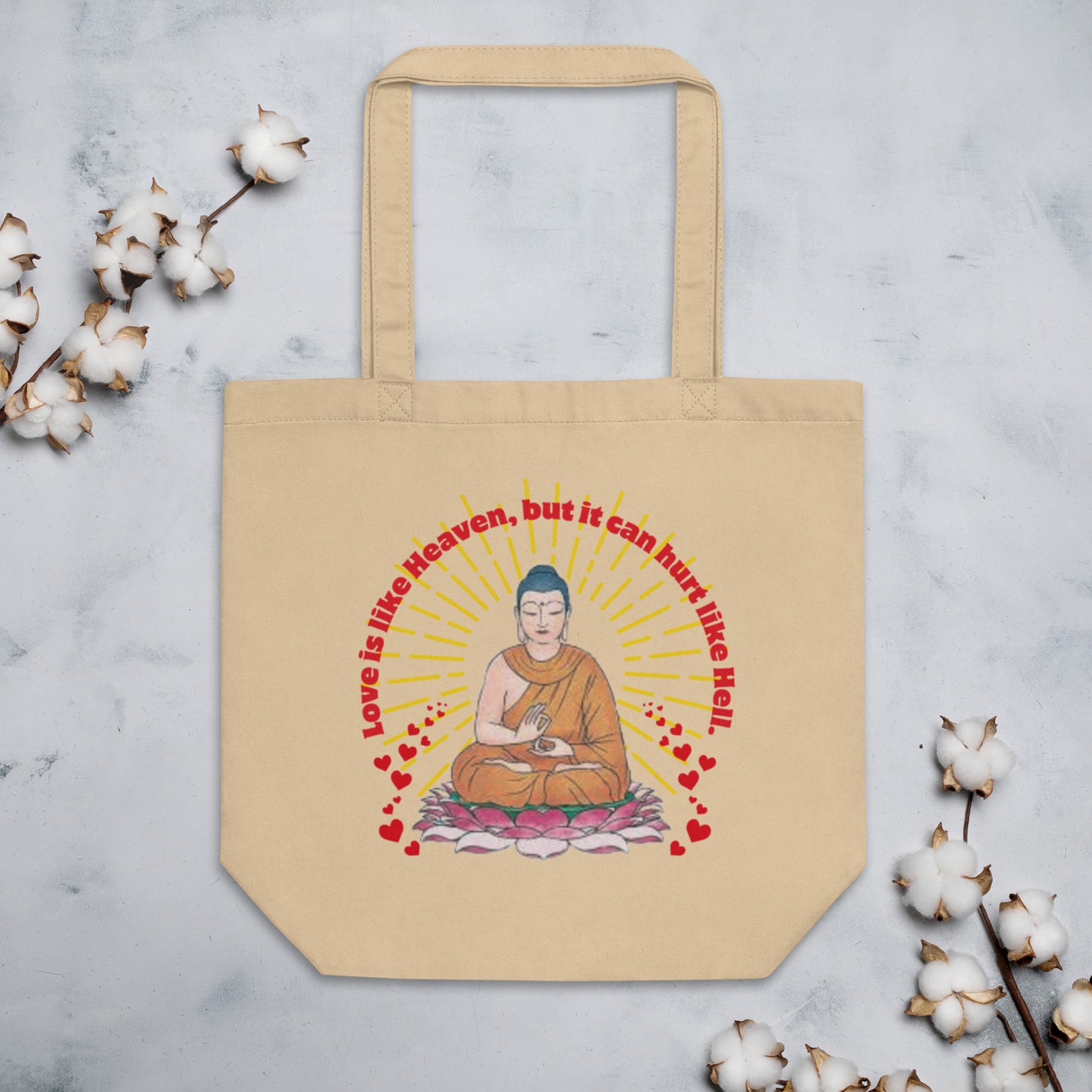 Japanese, Buddha,, Tenjoutenge Eco Tote Bag