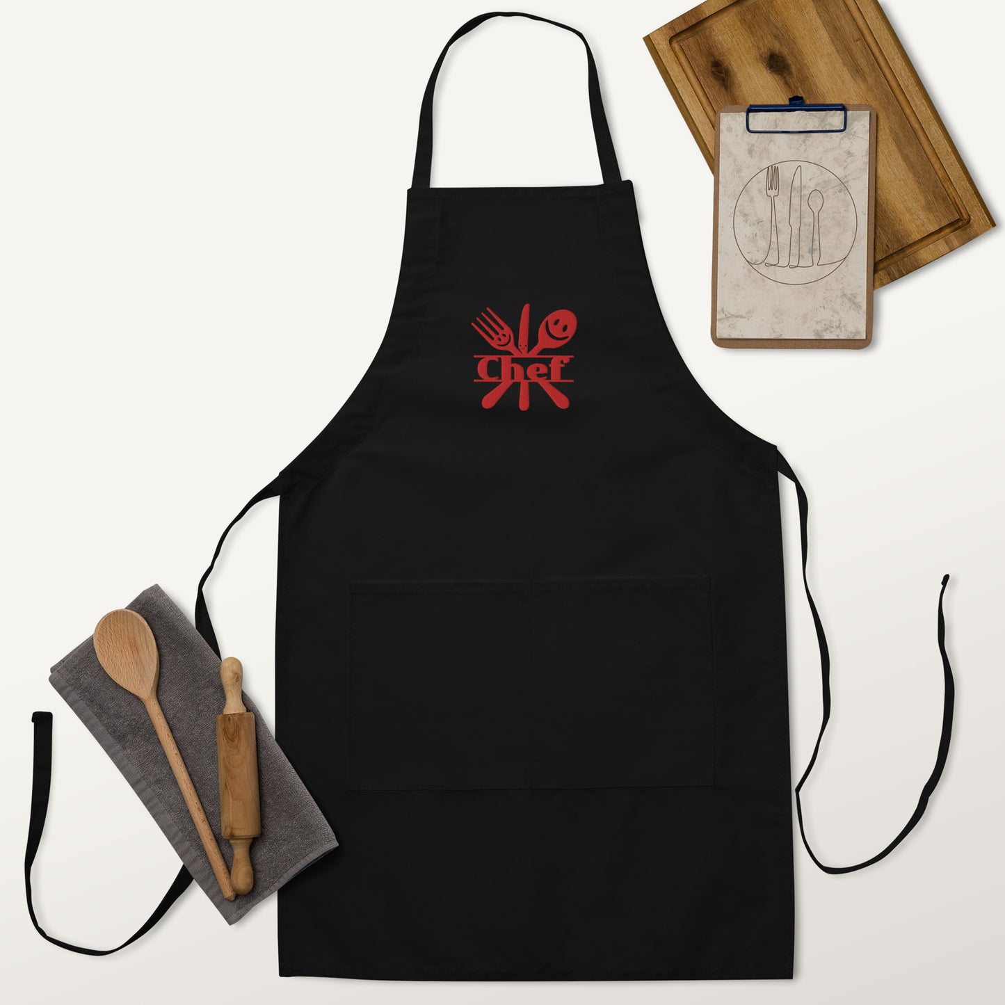 Chef Apron, Food Worker, Kitchen Apron, Restaurant Apron