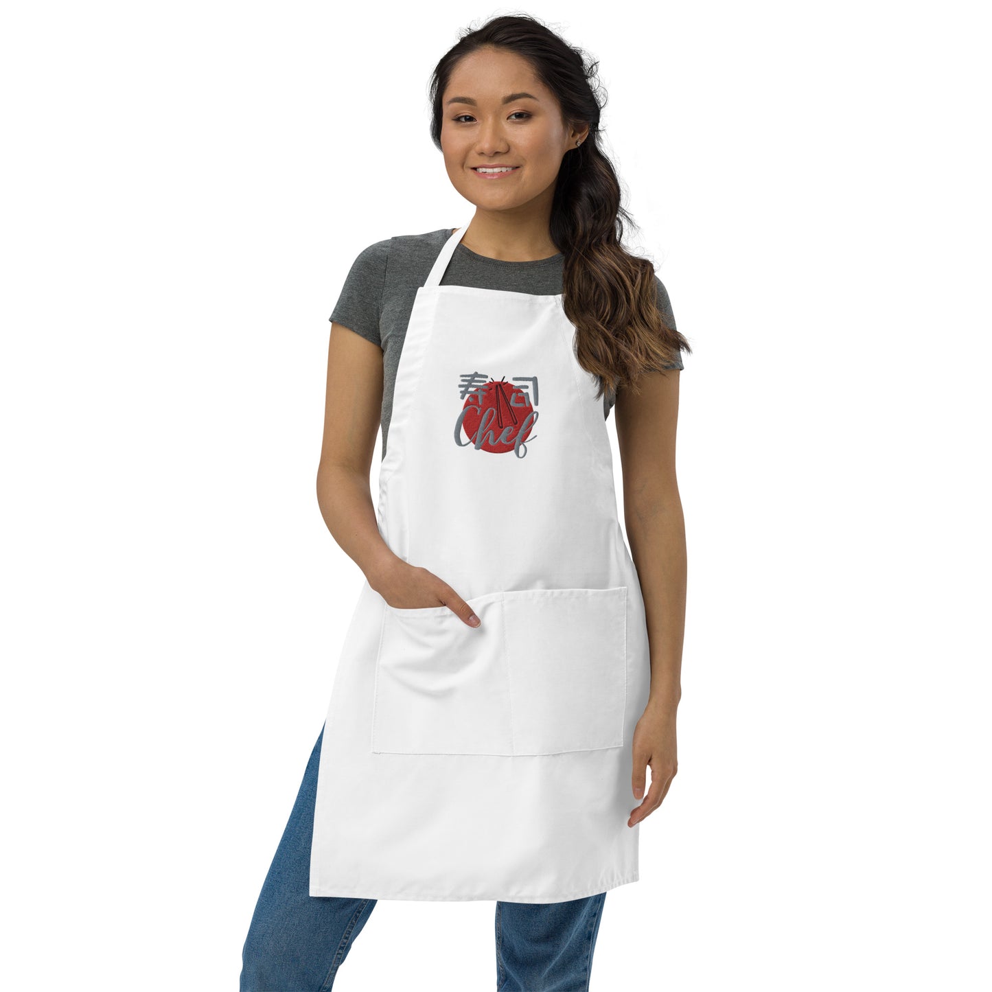 Chef Apron, Sushi Chef Japanese Cuisine Embroidered Apron