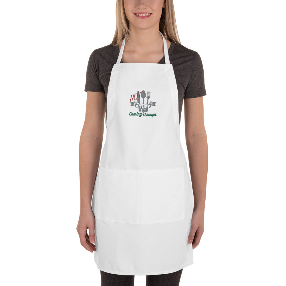 Chef Apron, Hot Stuff Coming Through, Food Worker Apron
