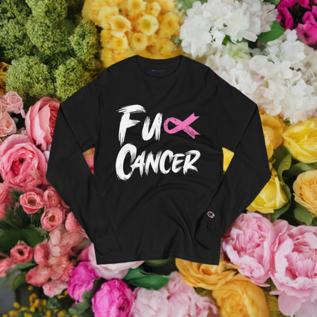 Fuck Cancer, Cancer Survivor Gift, Champion Long Sleeve Shirt