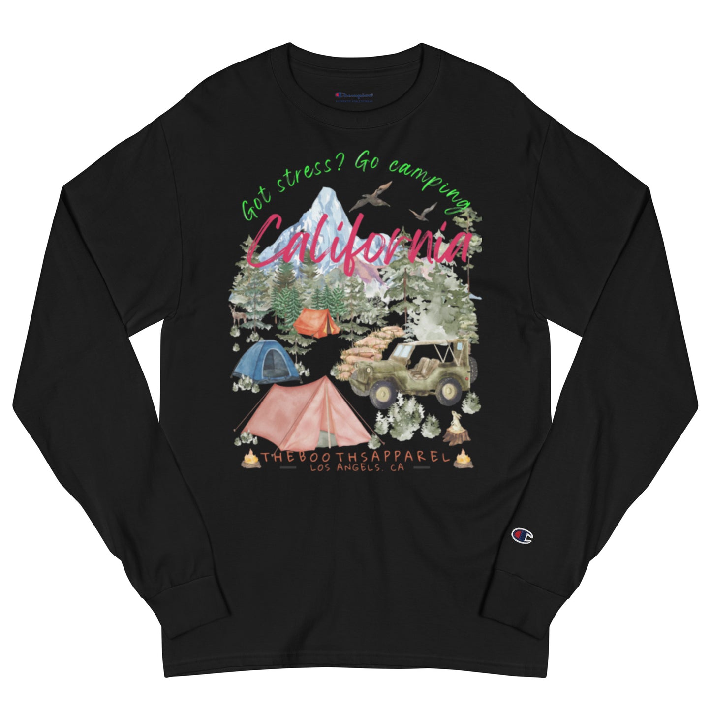 California Got Stress?? Champion Long Sleeve Shirt
