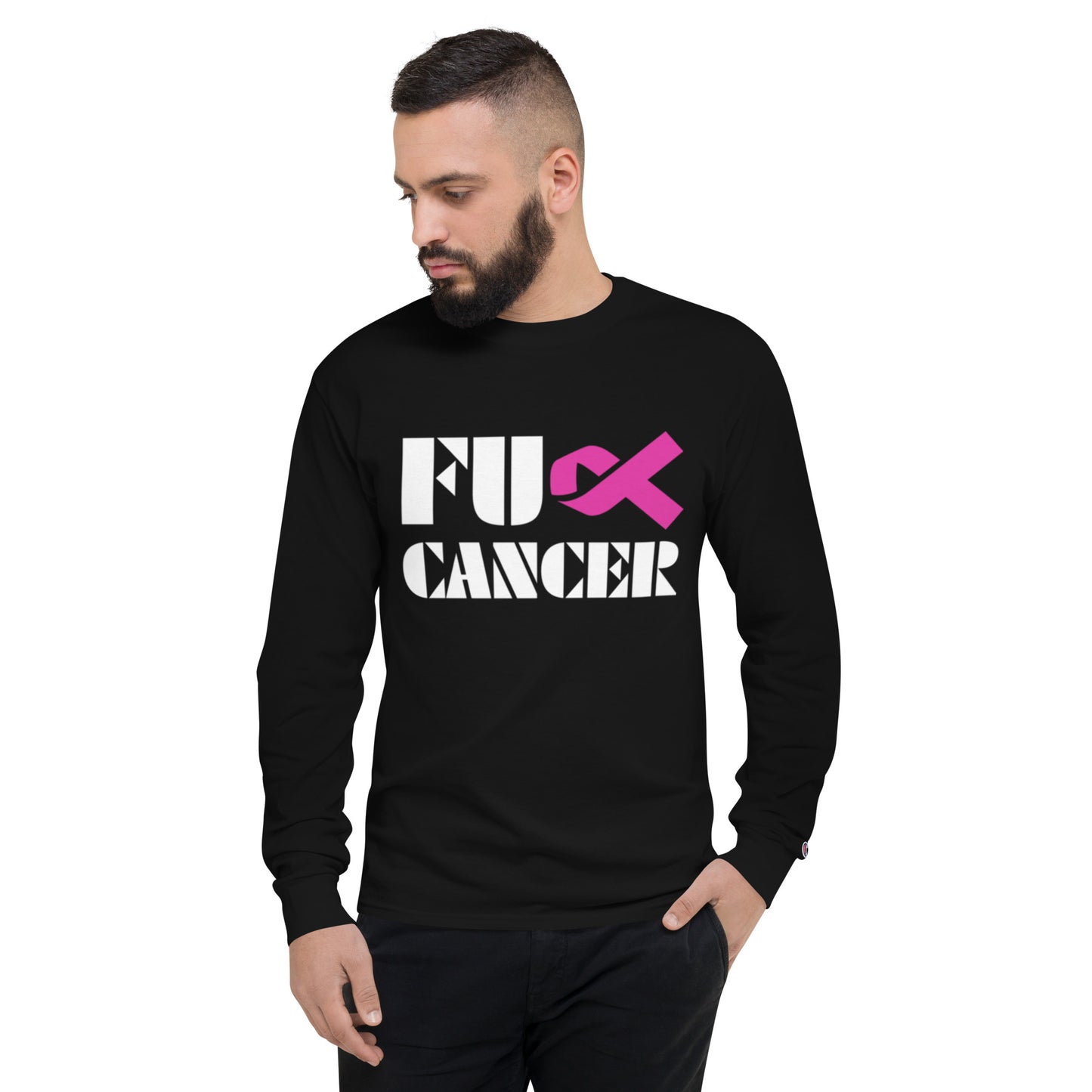 Fuck Cancer, Cancer Survivor Gift, Champion Long Sleeve Shirt