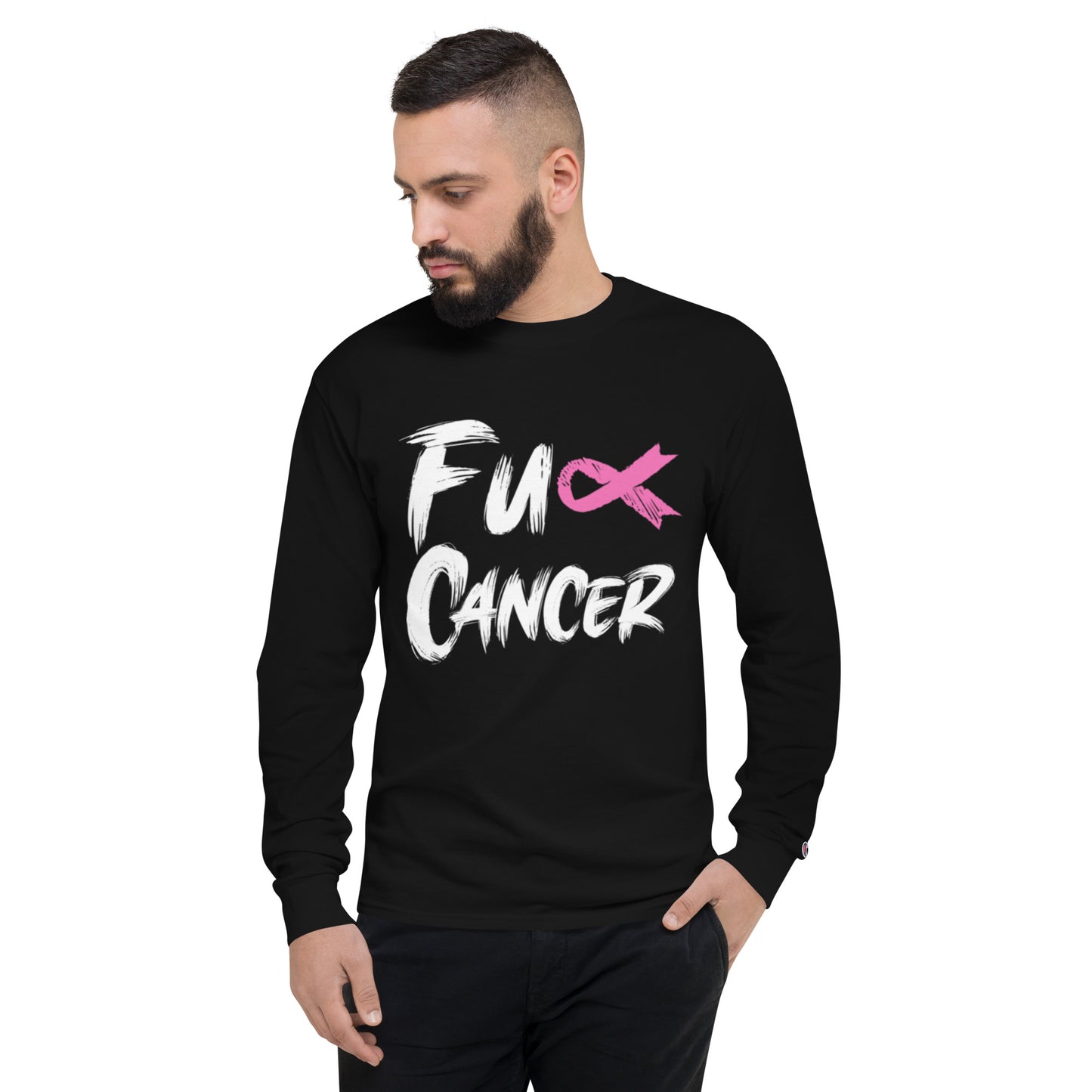 Fuck Cancer, Cancer Survivor Gift, Champion Long Sleeve Shirt