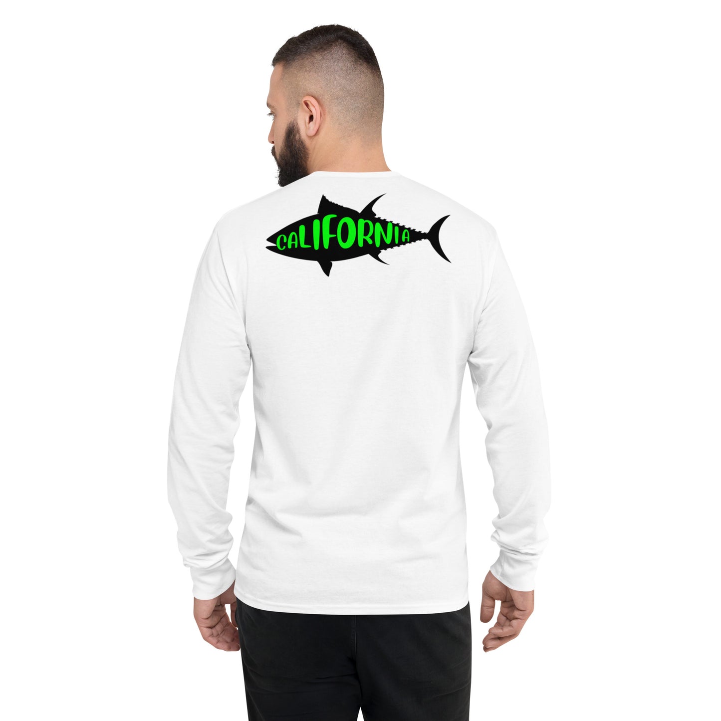 I'm a man of few words Fishing Dad, Champion Long Sleeve Shirt