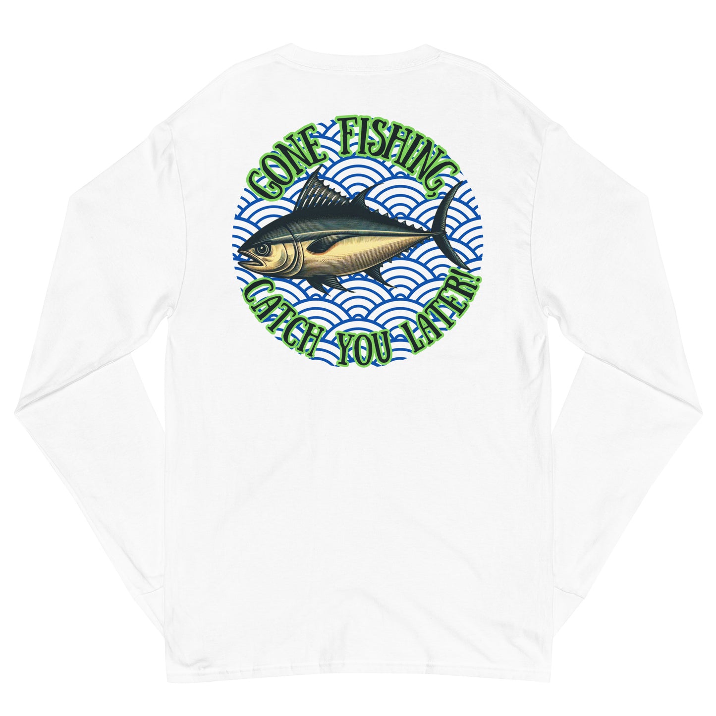Fishing, Fishing Dad, Gone Fishing, Tuna Fishing, fishing lure, kawaii, father's day gift, Best Gift For Dad, 100% cotton, Champion Long Sleeve Shirt