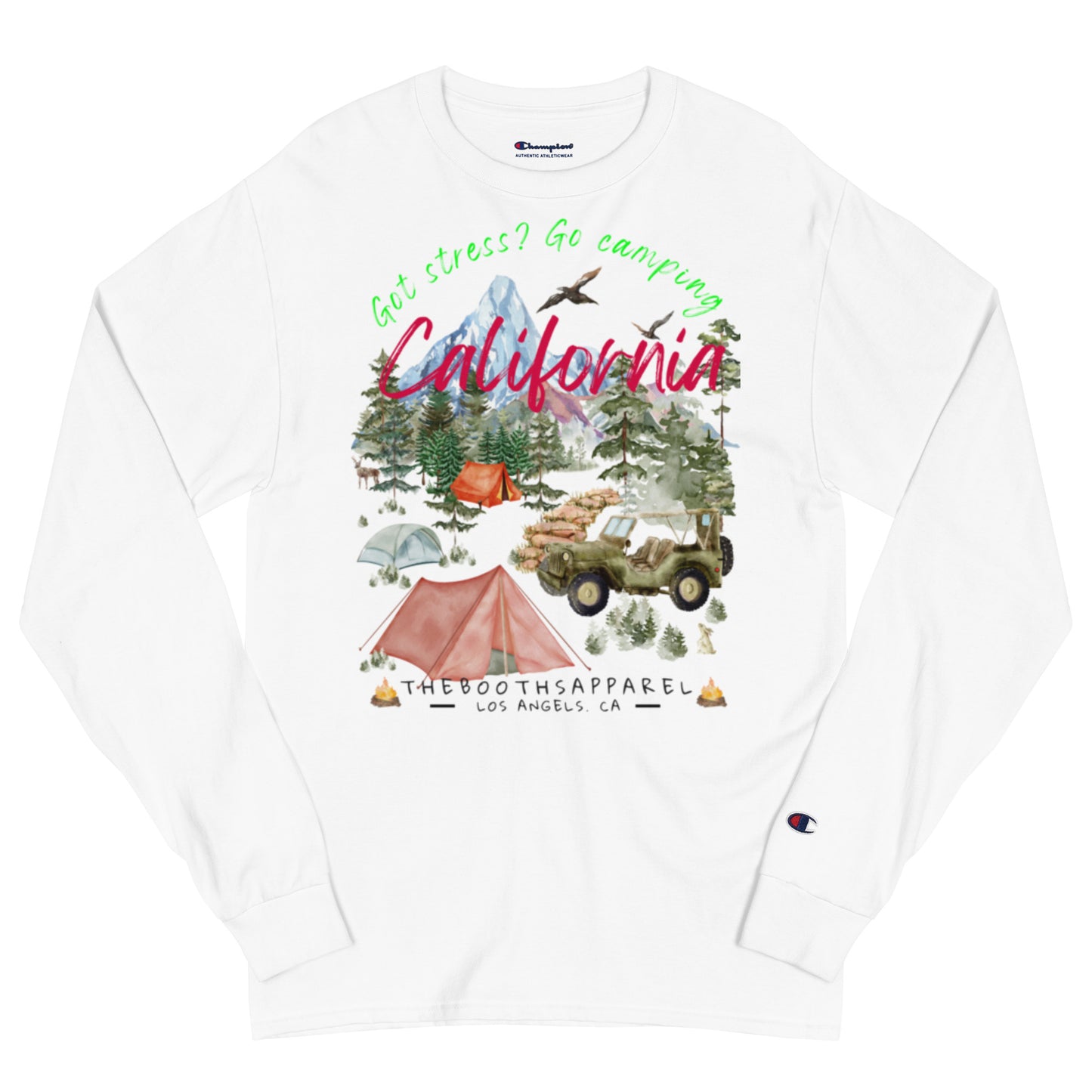 California Got Stress? Champion Long Sleeve Shirt