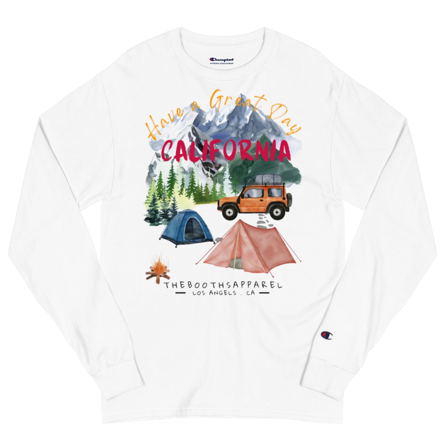 California Great day Champion Long Sleeve Shirt